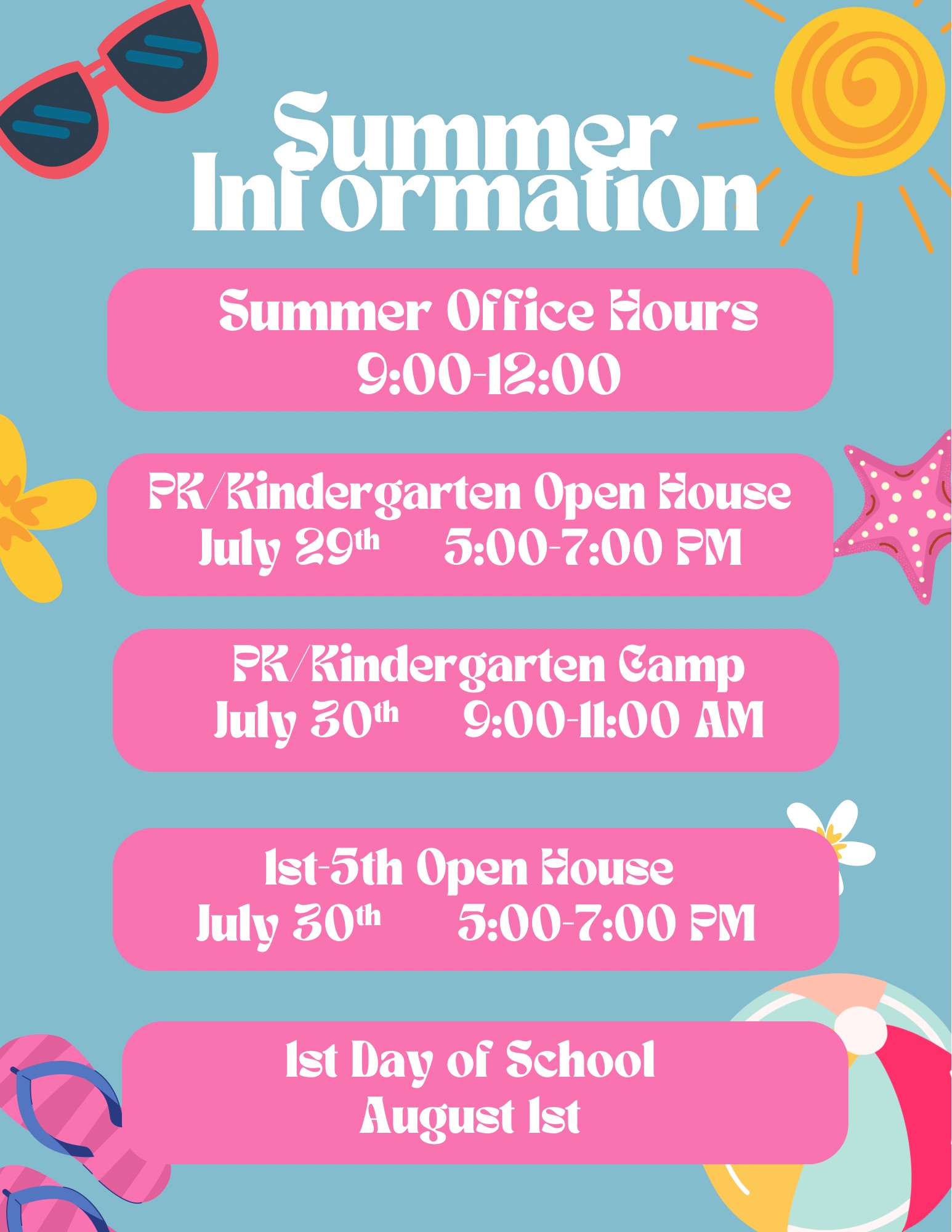 summer hours