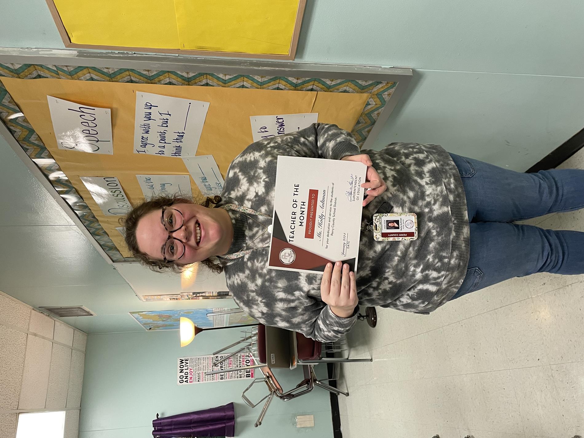 January Teacher of the Month