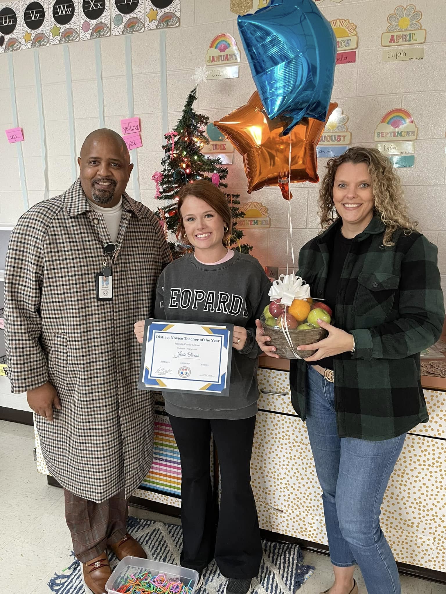 Josie Owens, District Wide Novice Teacher and North Lake's Novice Teacher of the Year