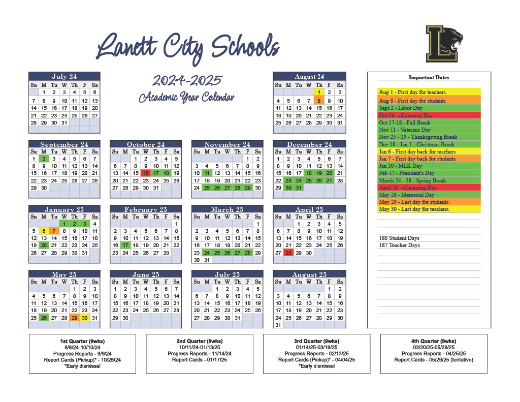 2024-2025 Academic Calendar- Link on the image to get to the calendar
