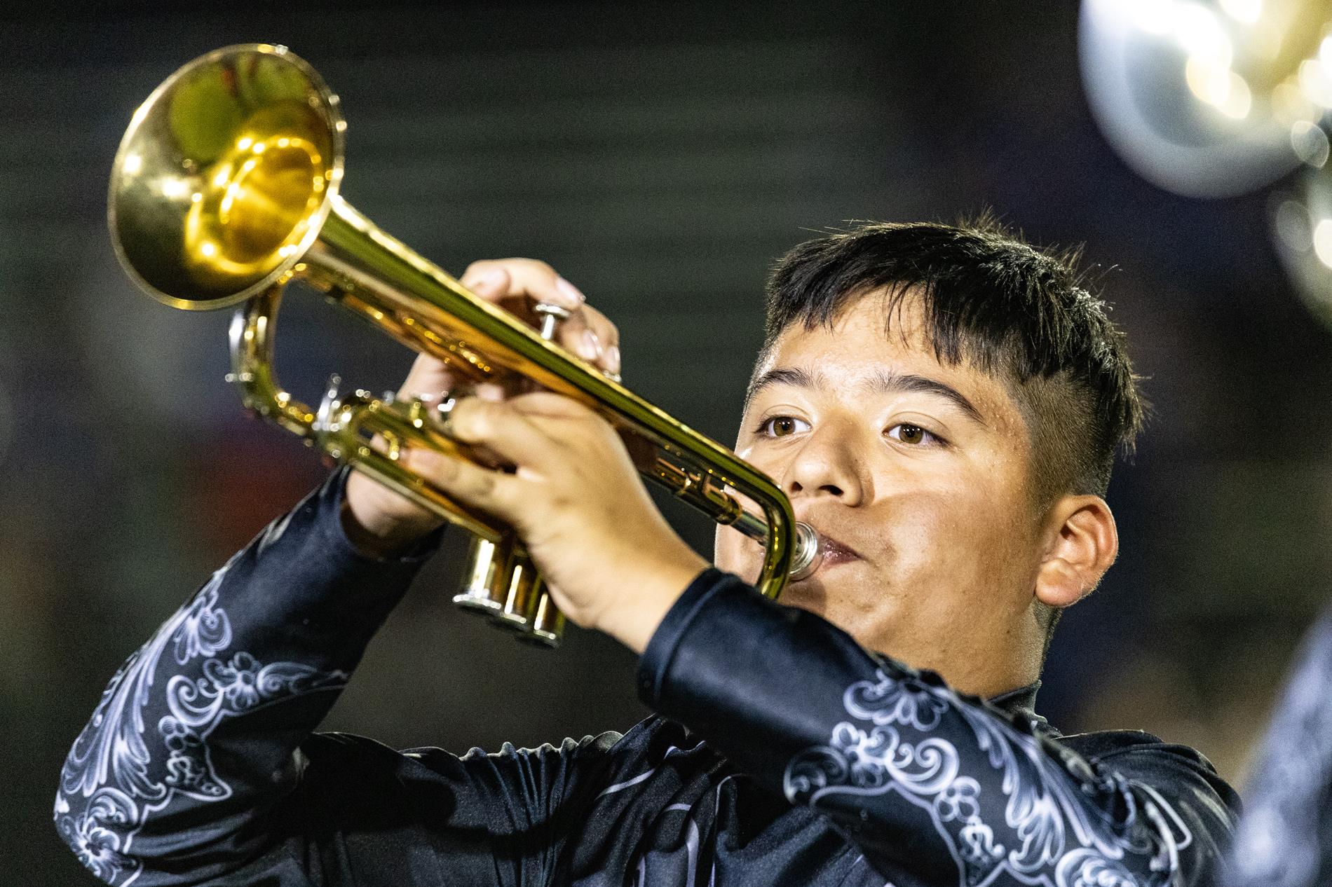 Ingram Tom Moore High School marching band performance in the Bandera game.