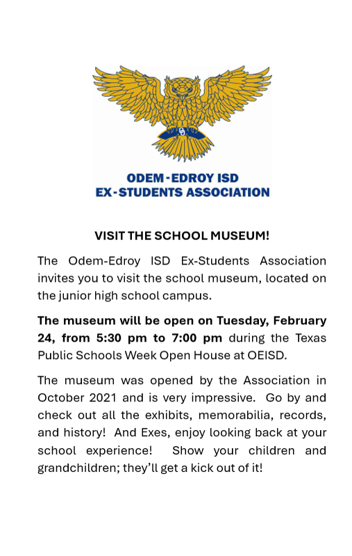 OEISD Ex-Students Association Message Invite 