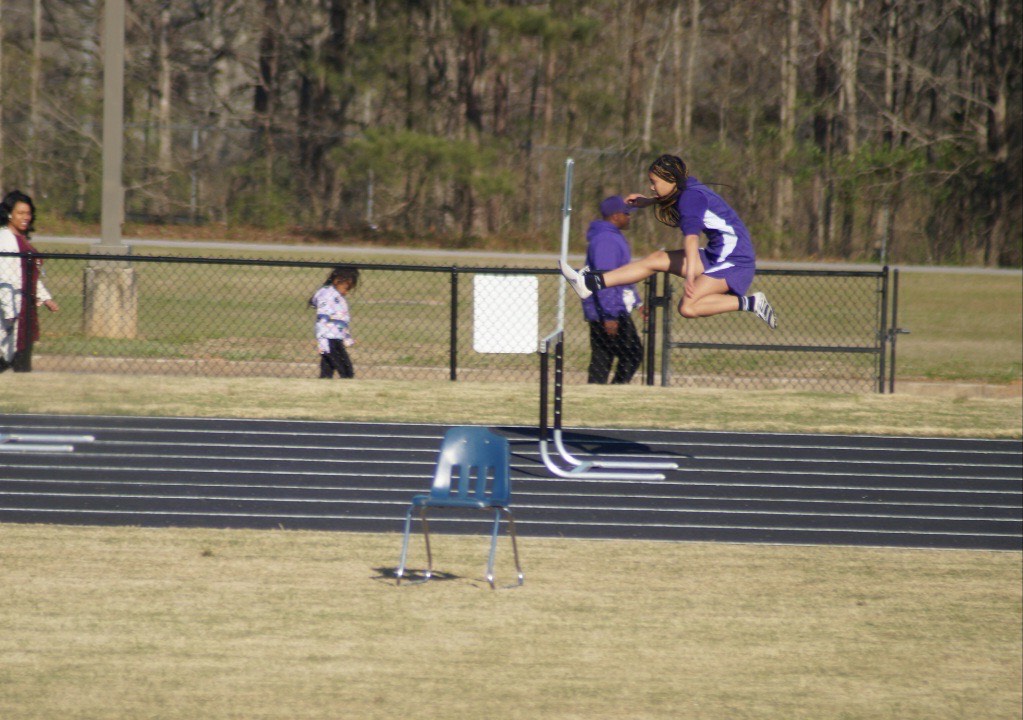 Alyssa hurdle jumping