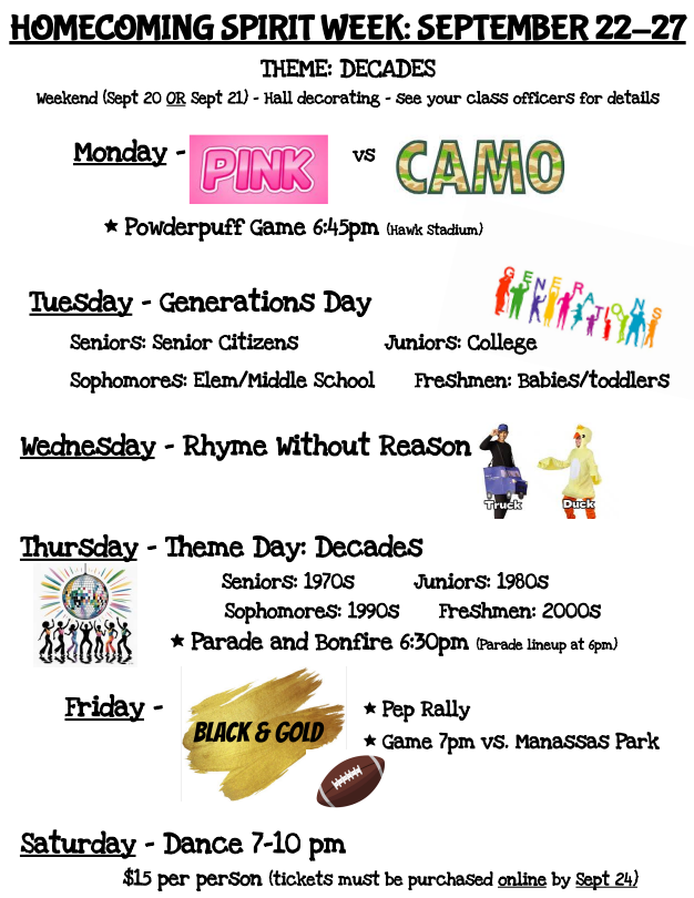 Spirit Week Flyer