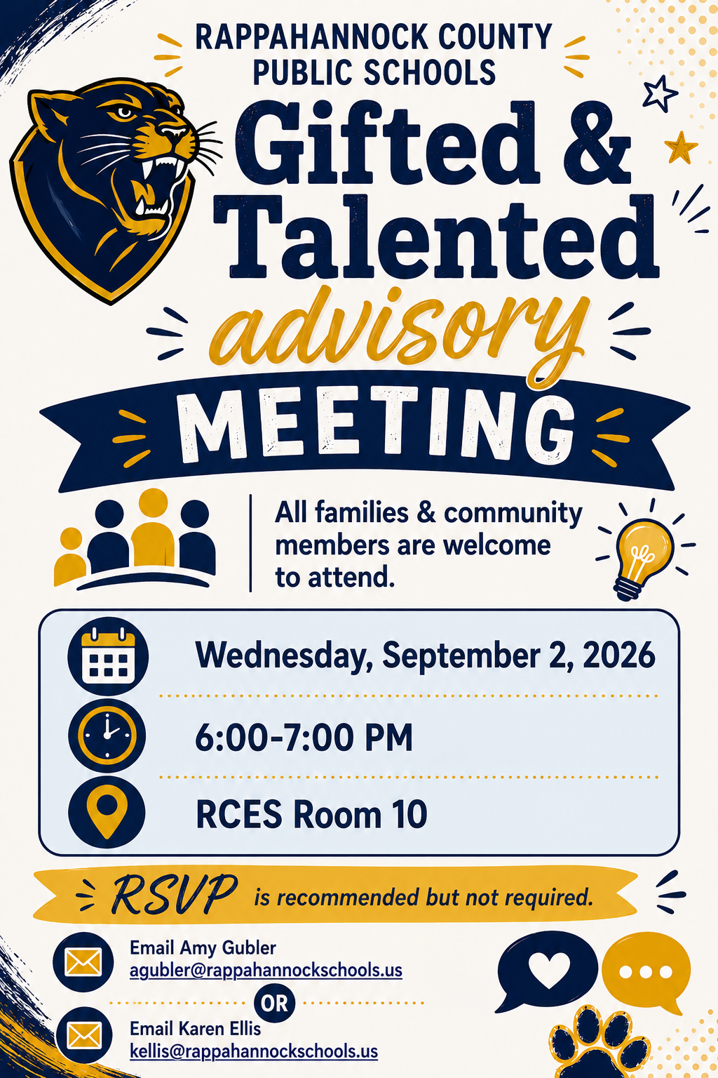 Gifted and Talented Advisory Meeting