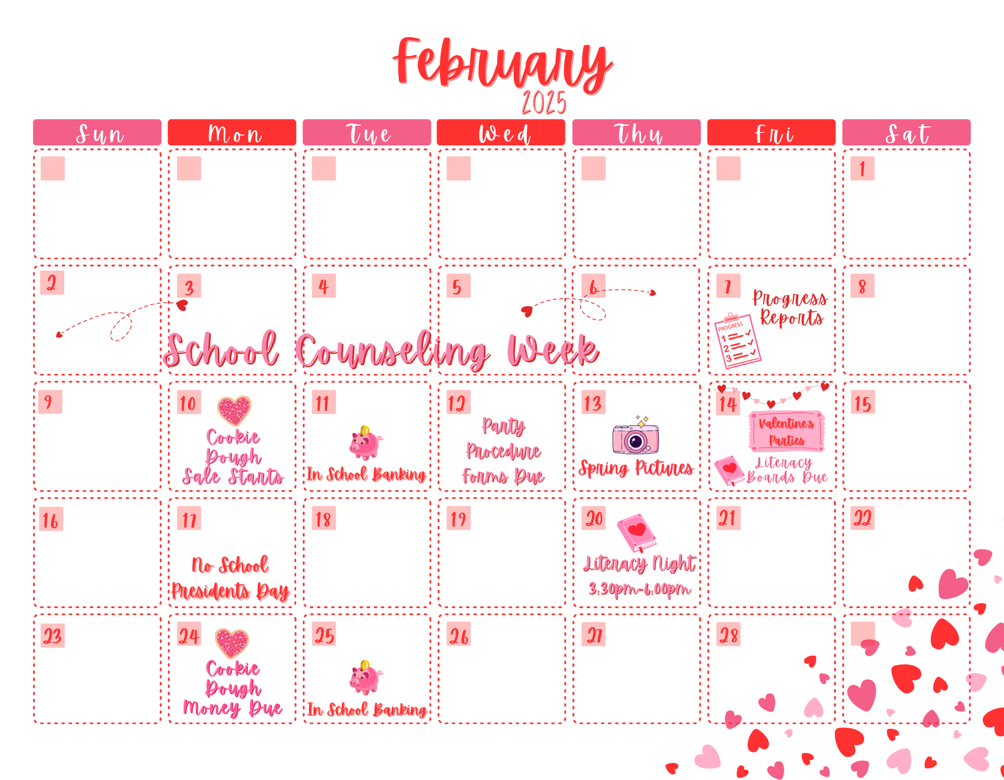 february calendar