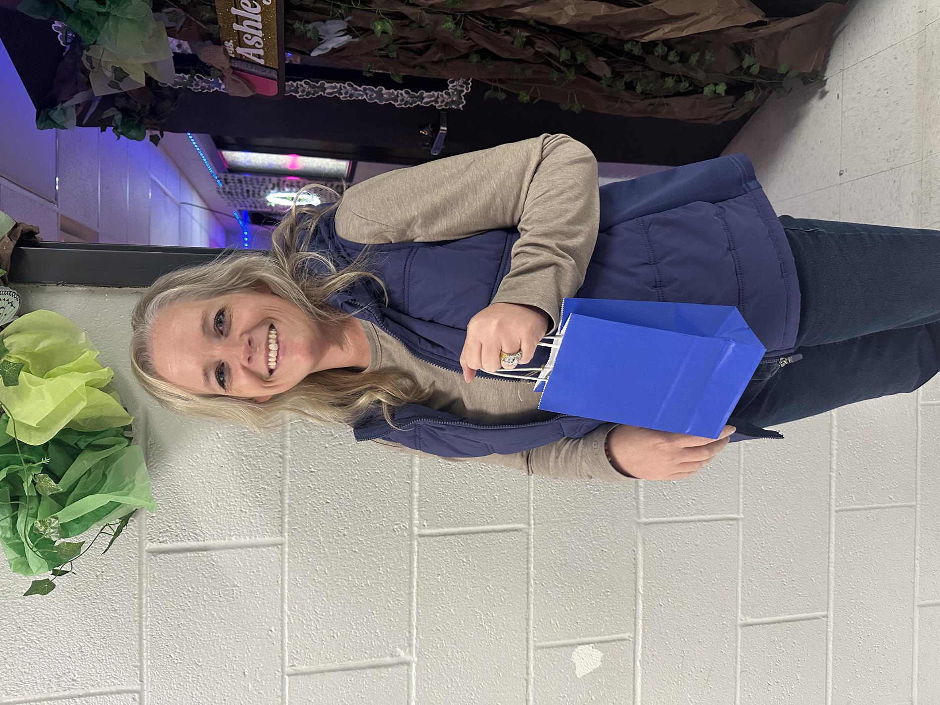 Ms. Ashley was nominated for a staff shout-out from Ms. Candi for always helping out around BCMS.  
