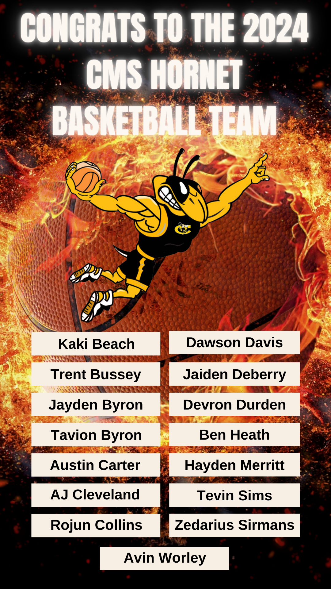 Boys Basketball Roster