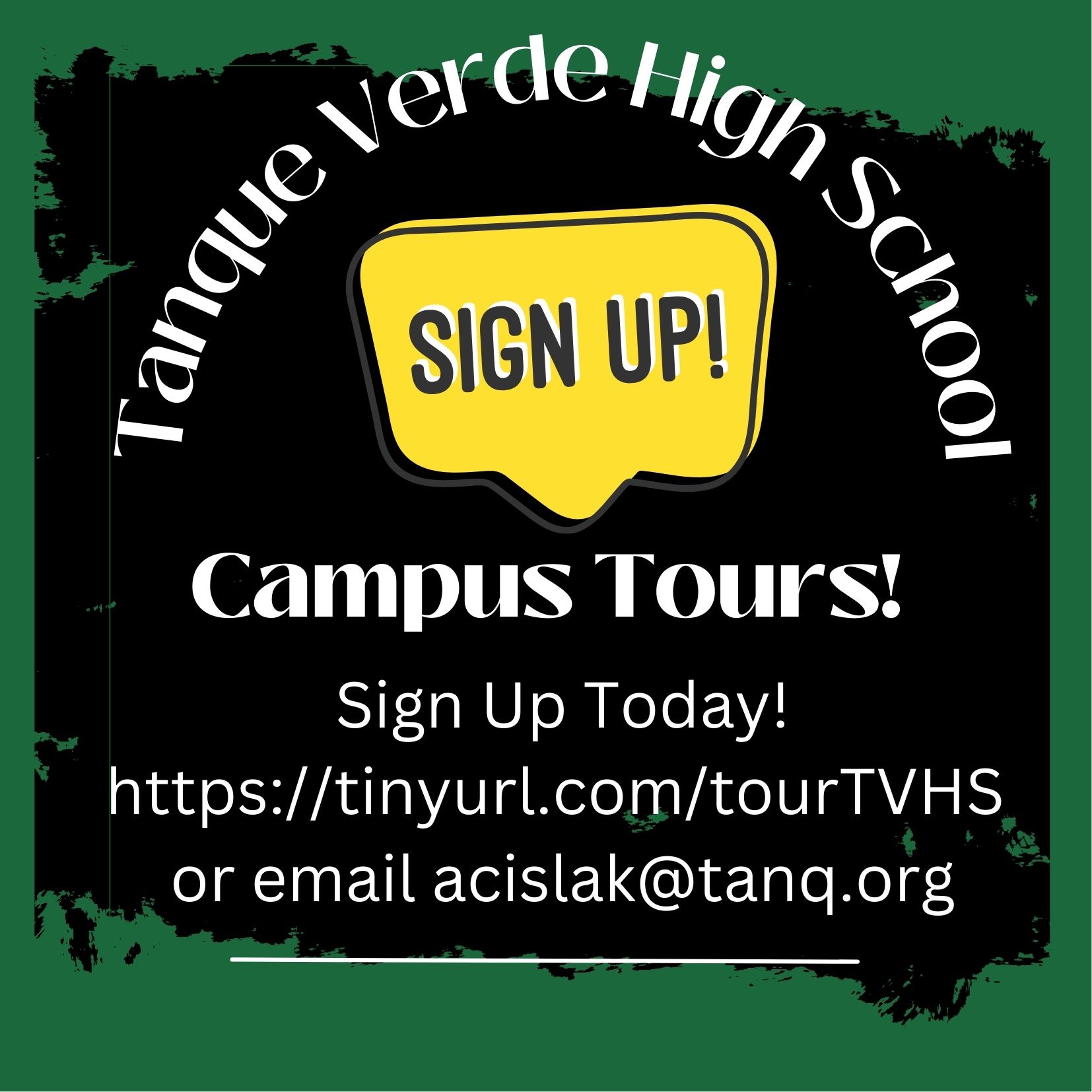 Campus tours information - click to sign up