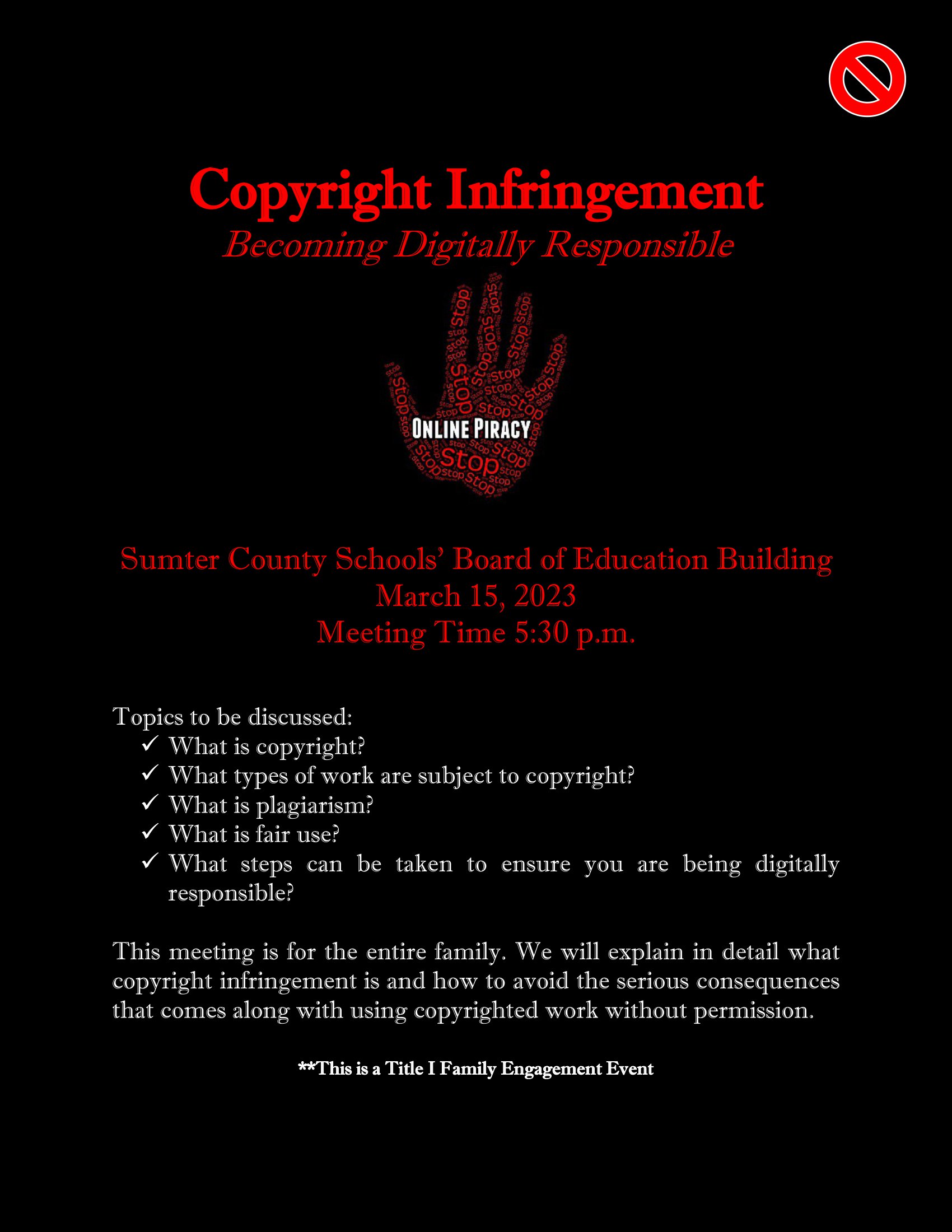 Public Copyright Meeting March 15th
