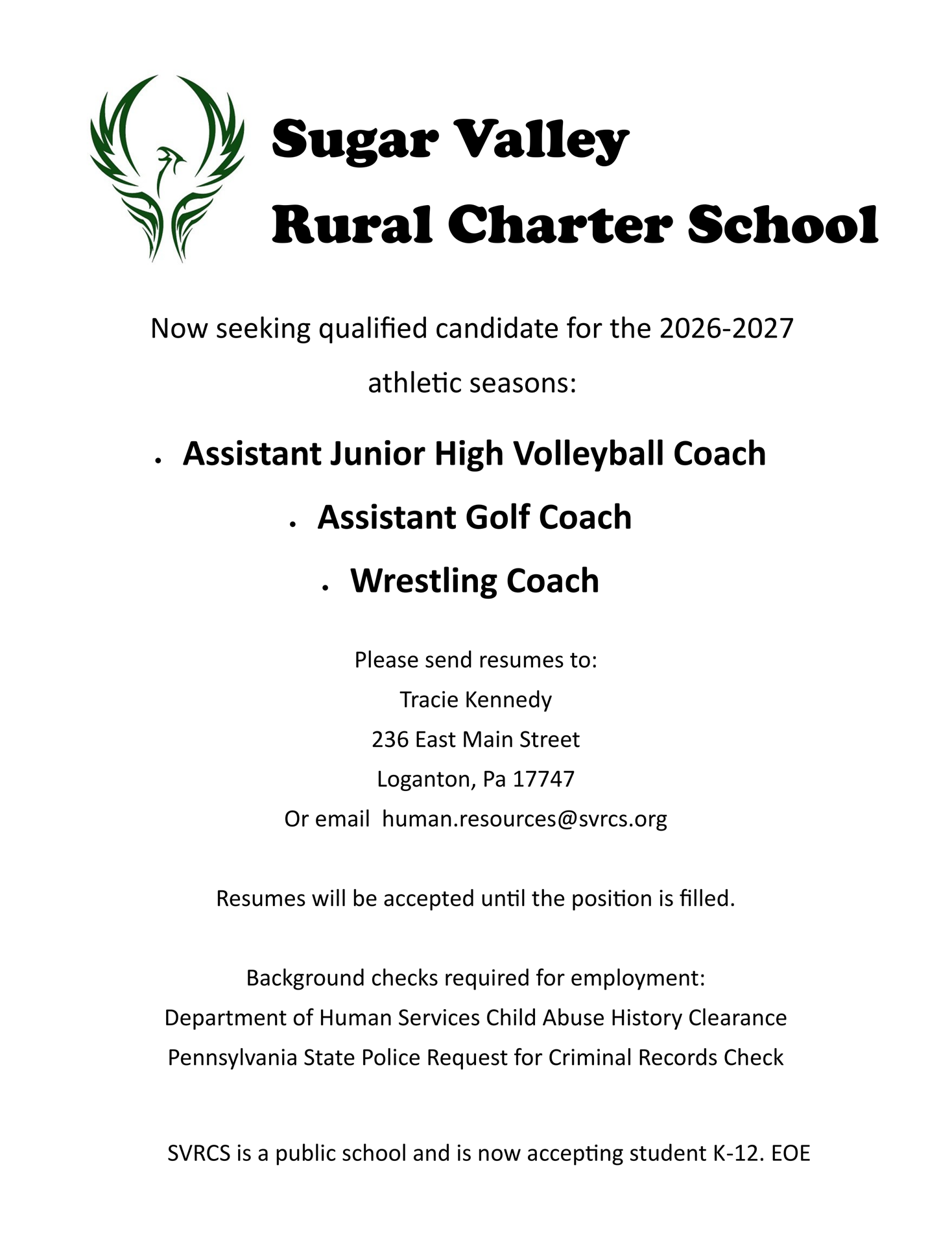 Athletics Hiring