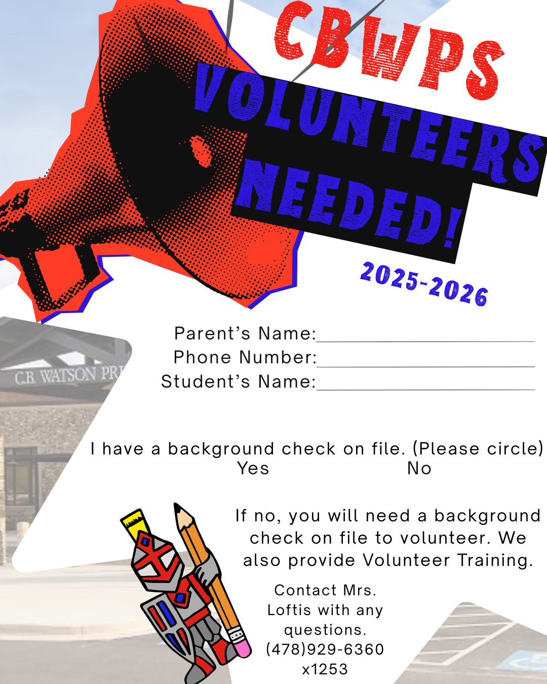 Volunteers Needed Volunteers Needed