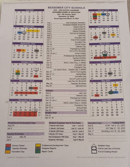 Calendar - New Horizon Alternative School Calendar - New Horizon Alternative School