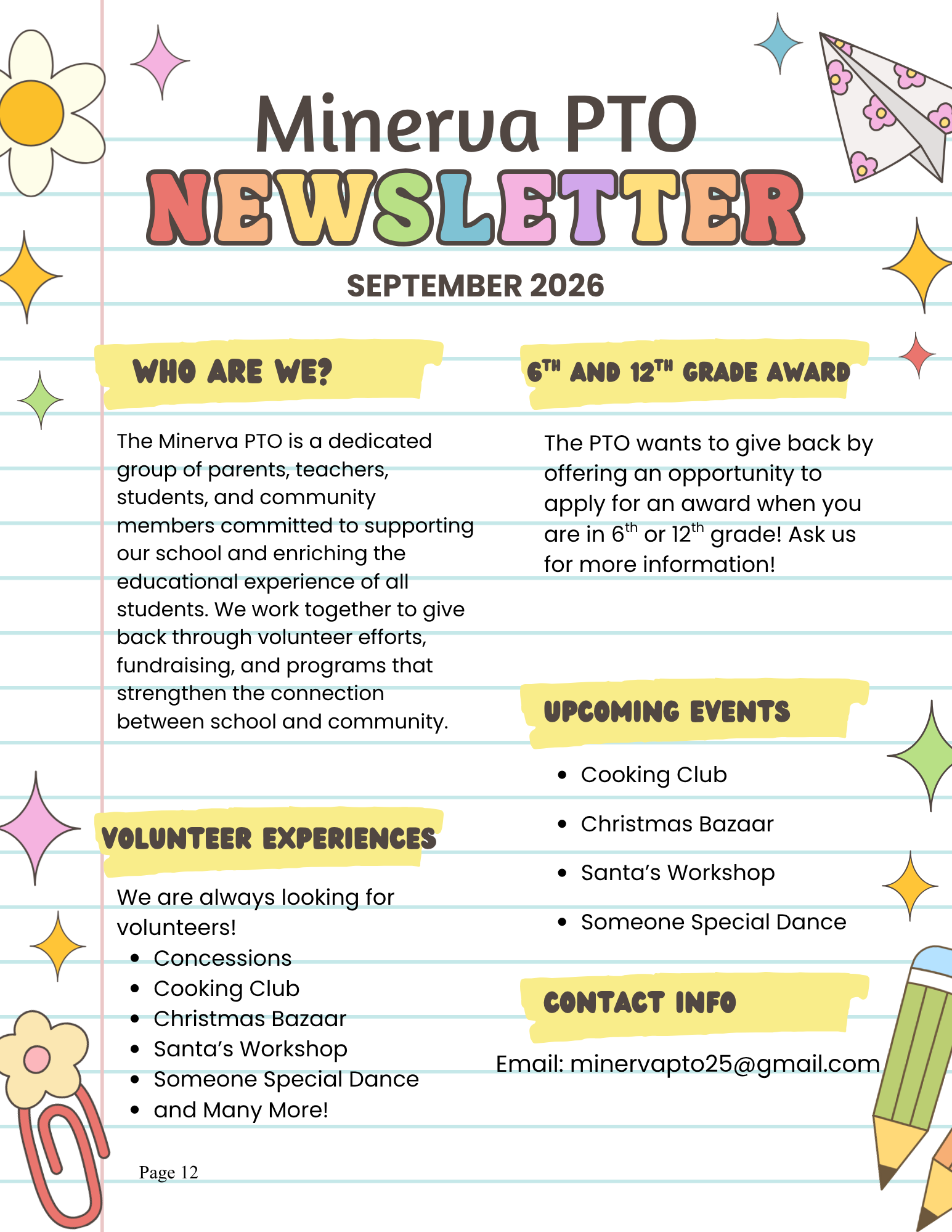 MCS PTO News Flyer MCS PTO News Flyer
