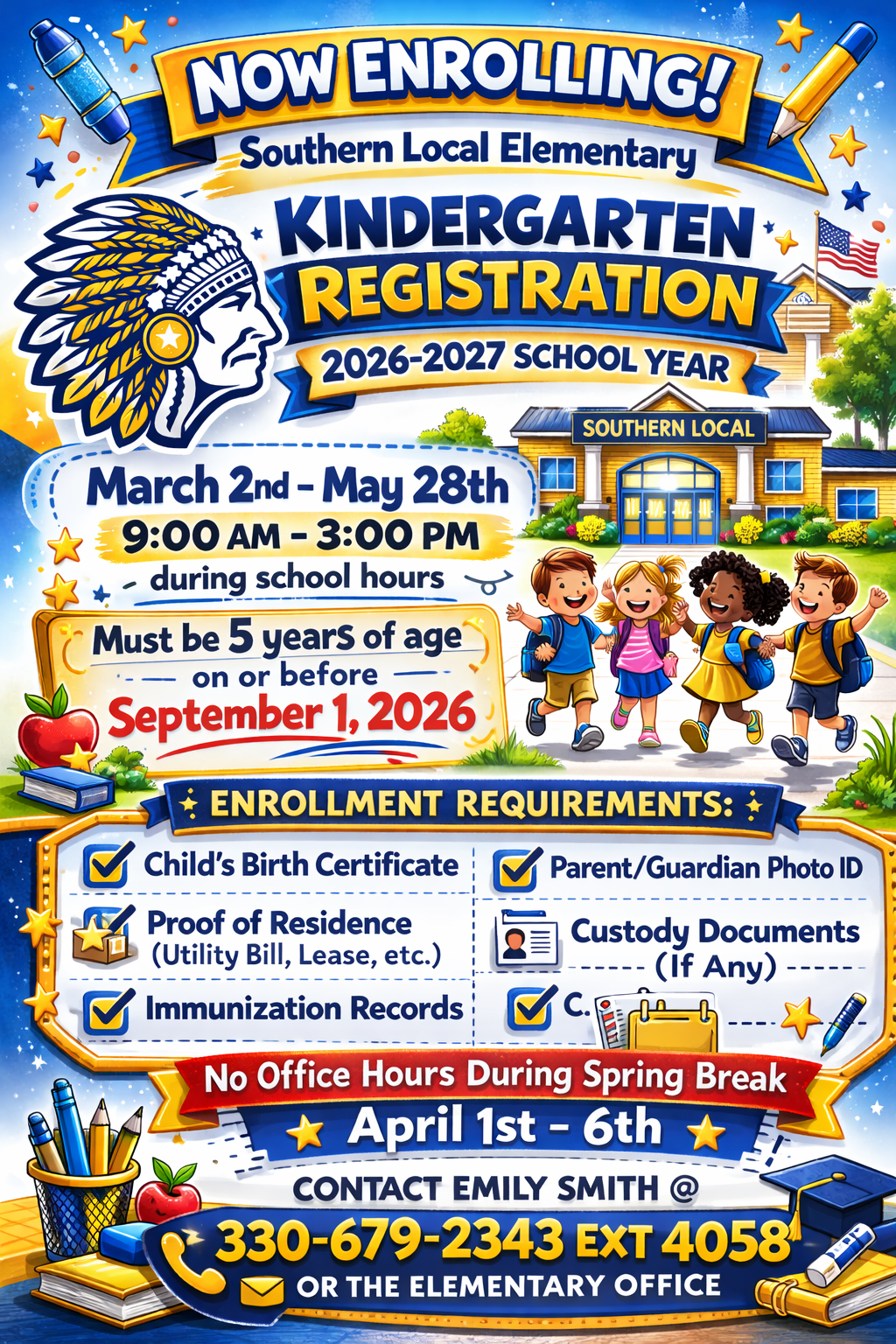 2026-2027 Kindergarten Enrollment