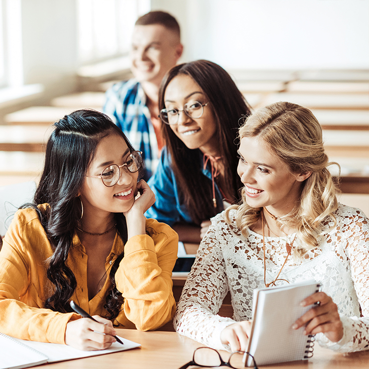 Students in Media Center