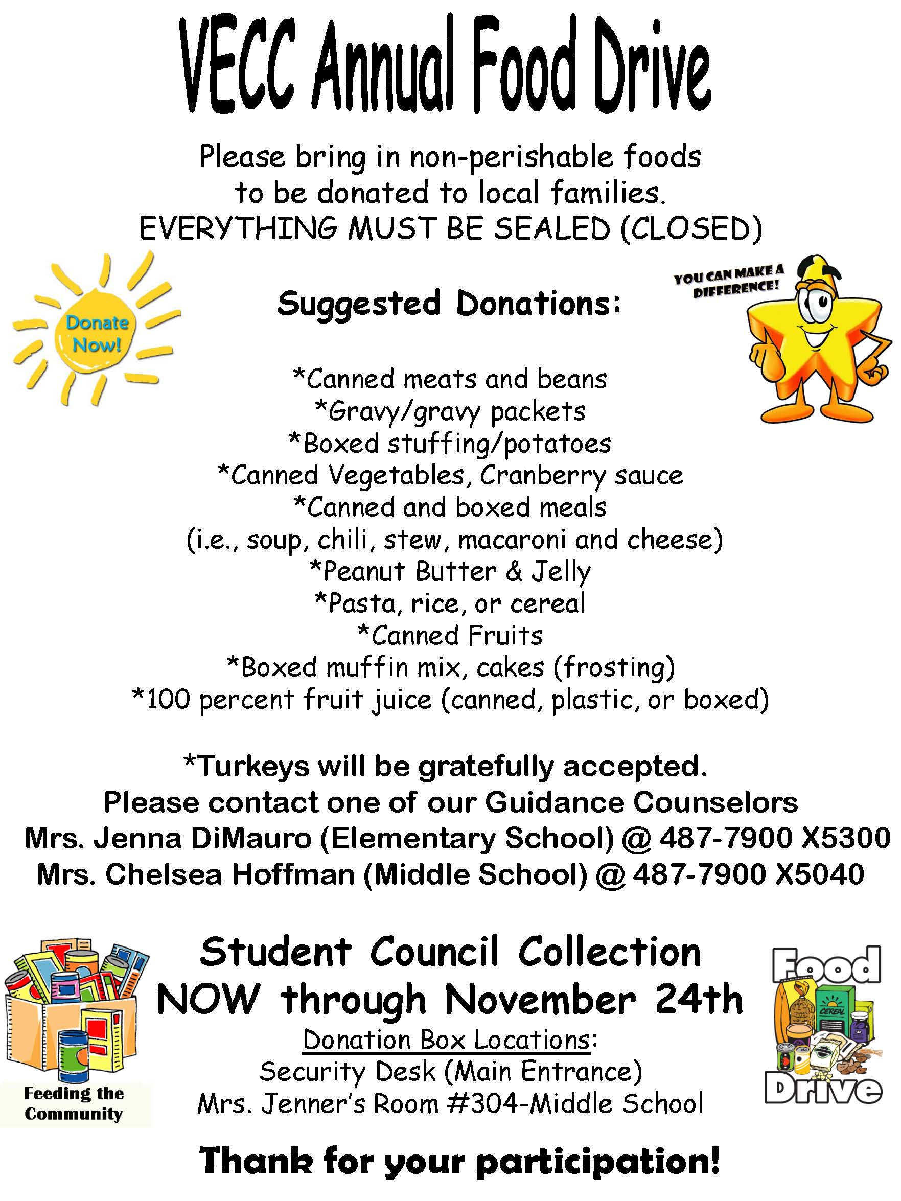 November Food Drive November Food Drive