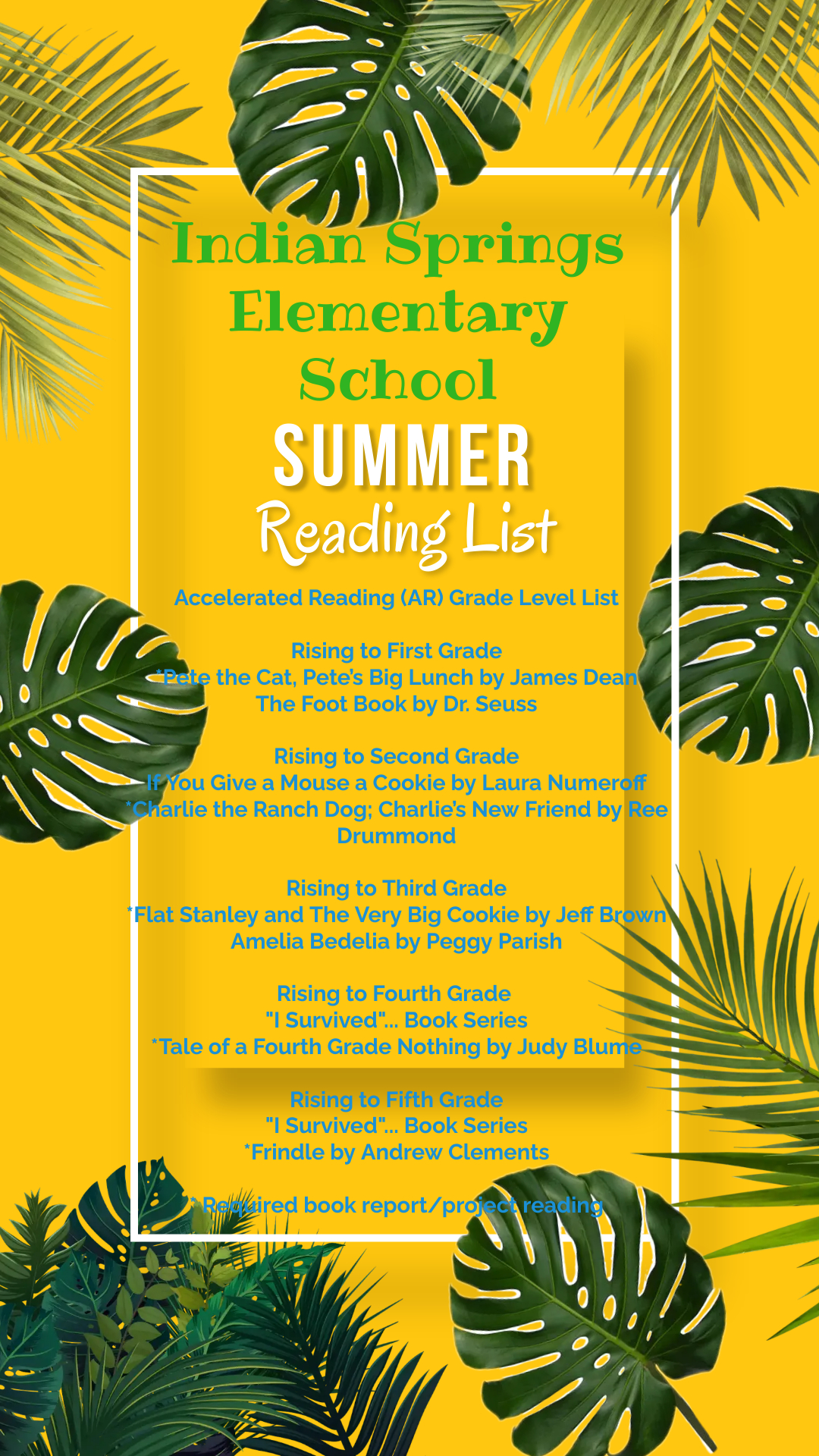 List of Summer Reading Books