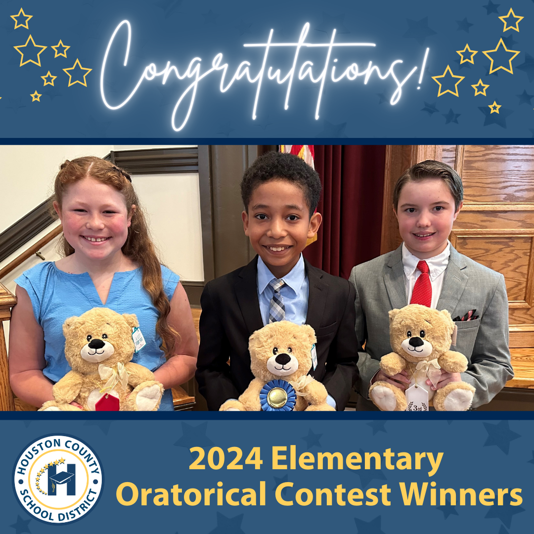 Congratulations 2024 Elementary Oratorical Contest Winners