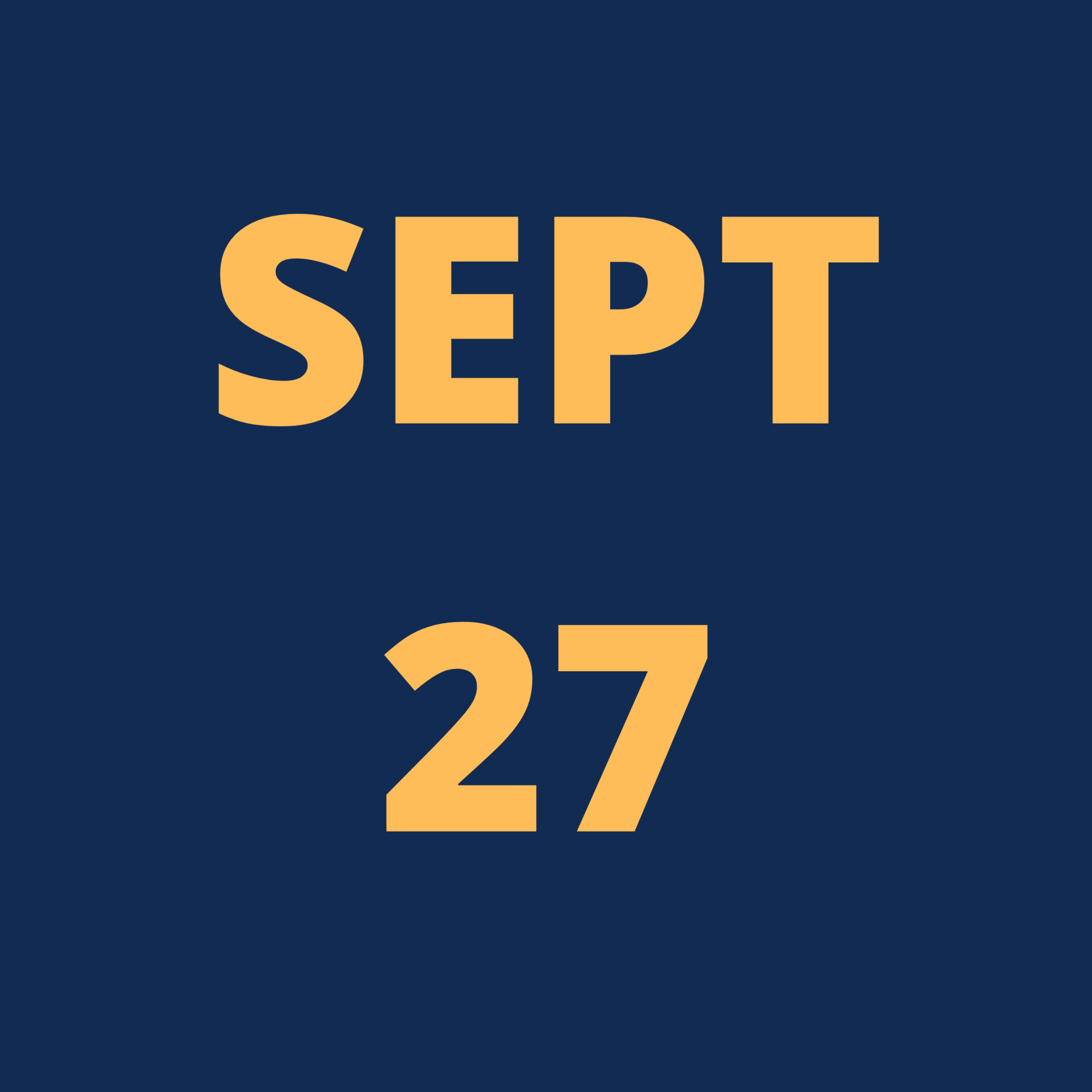 September 27 September 27