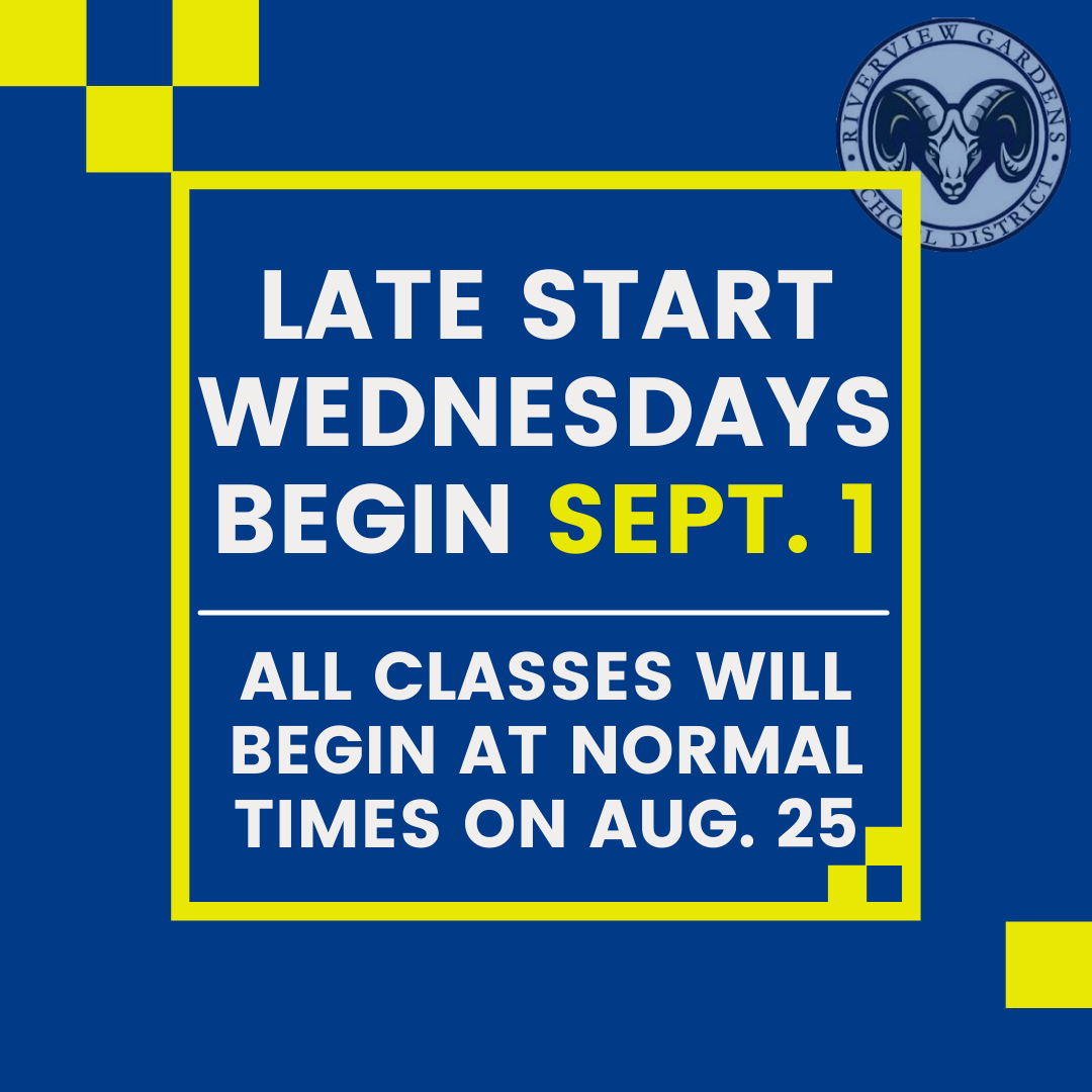 Late Start Wednesdays Begin Sept 1