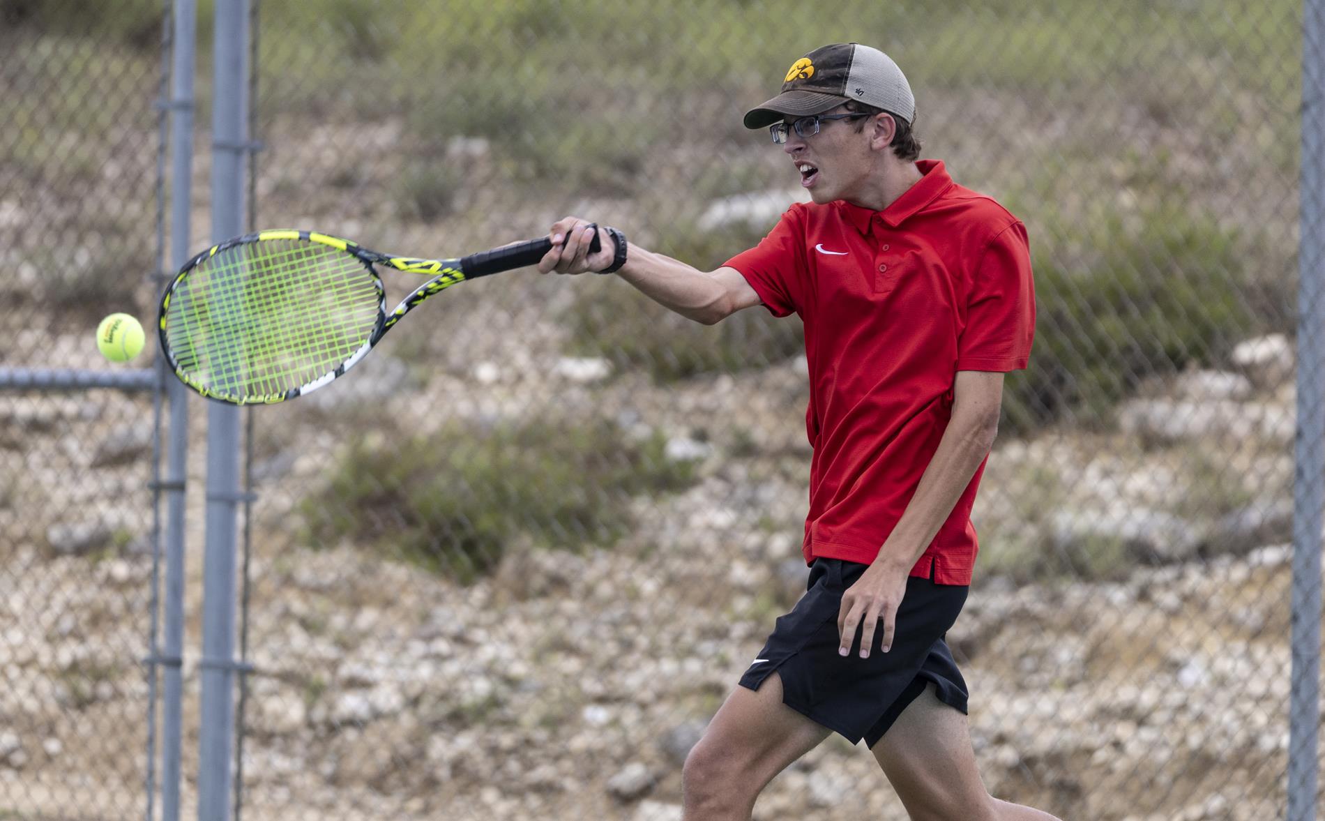 Ingram Tom Moore team tennis vs. Canyon Lake on Sept. 4, 2024