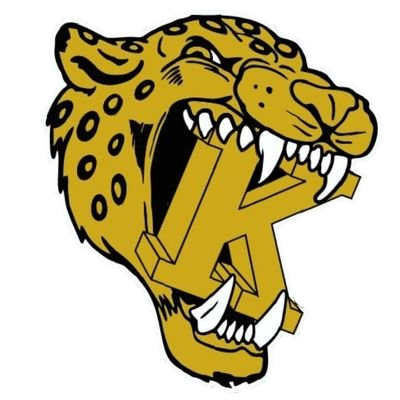head of a jaguar with the letter k in its mouth