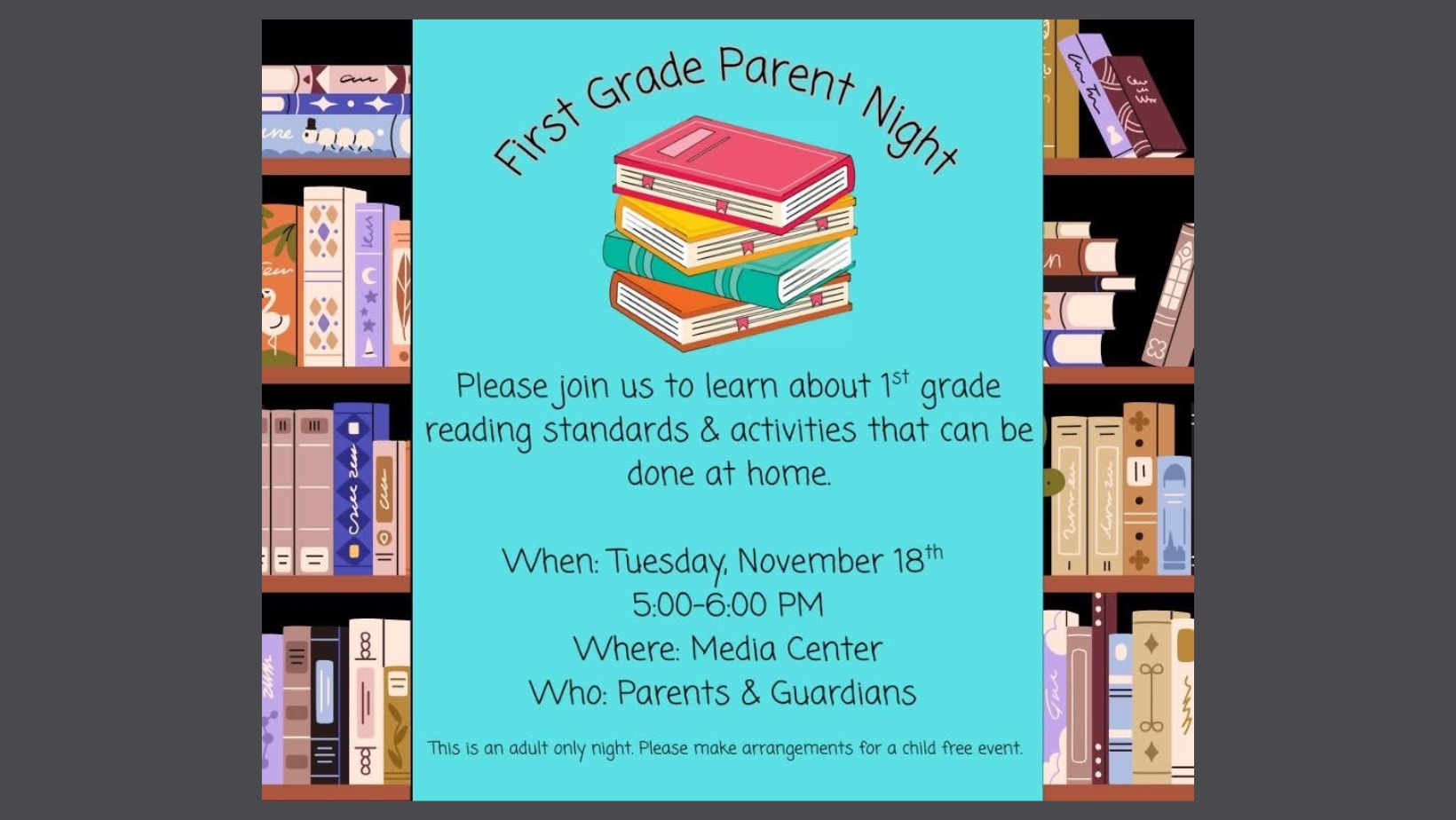 1st grade parent night flyer