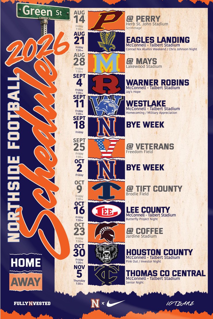 2026 NHS Varsity Football Schedule