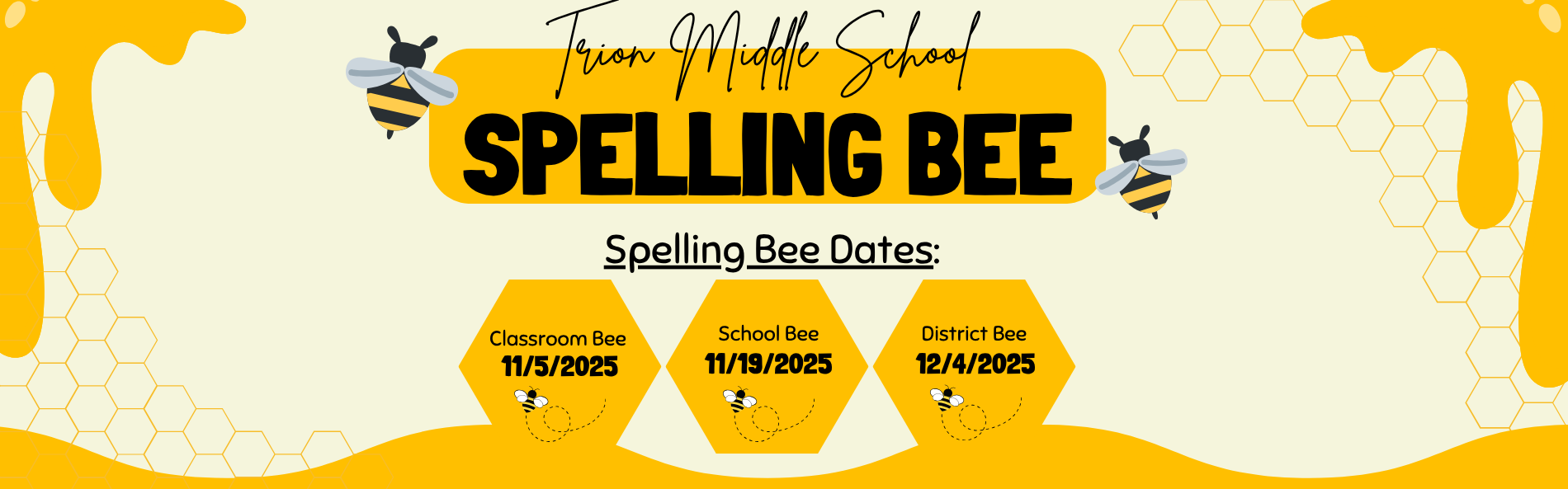 TMS Spelling Bee Dates 2025
