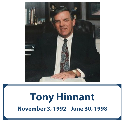 Tony Hinnant | Nov. 3, 1992 - Jun. 30, 1998