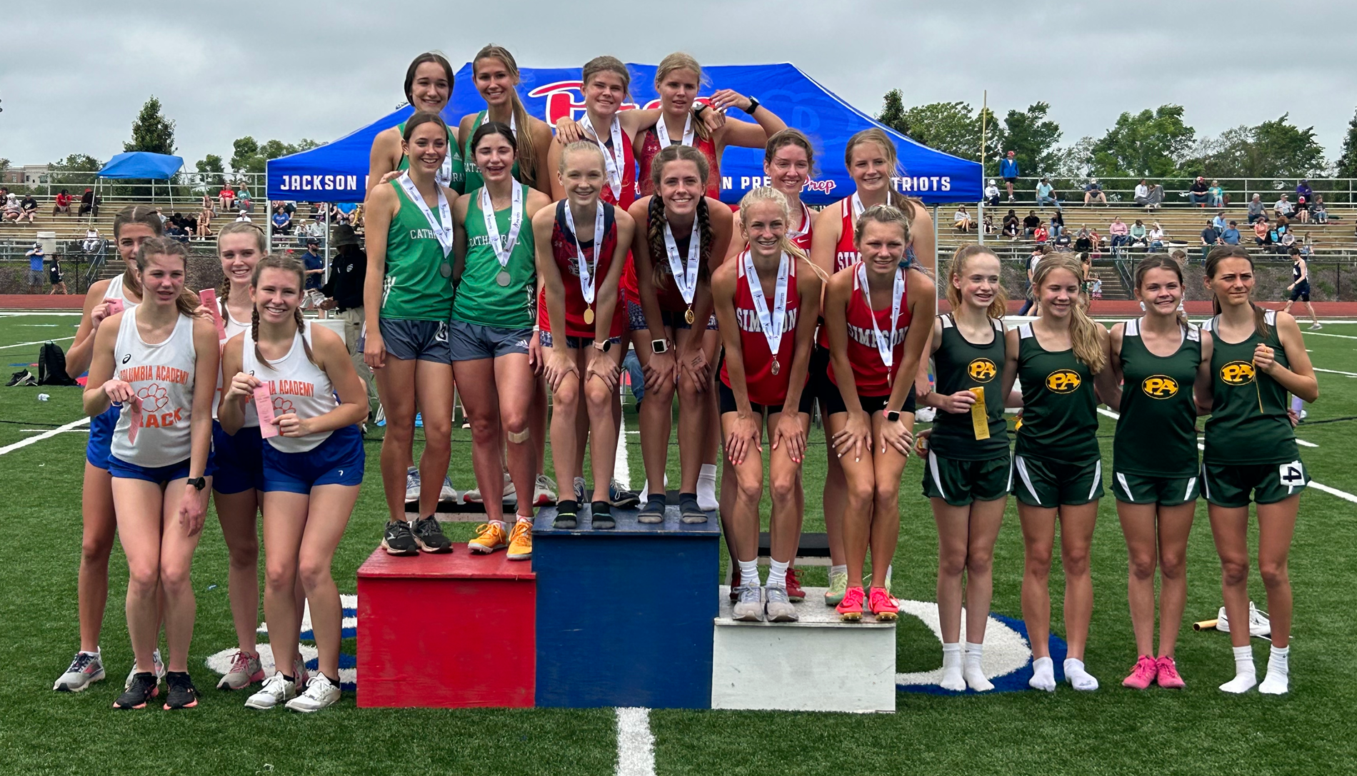3200m Relay Podium picture