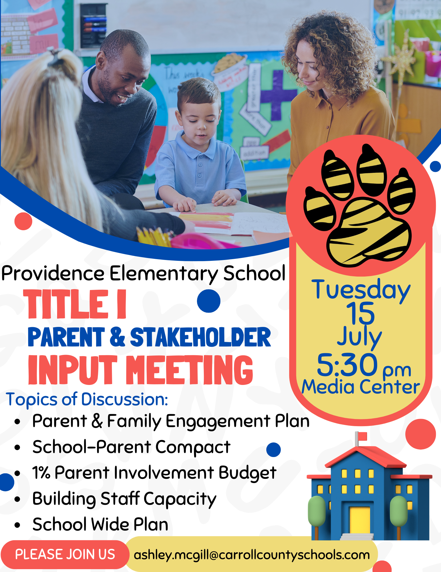 Title I INPUT Meeting Flyer 26
