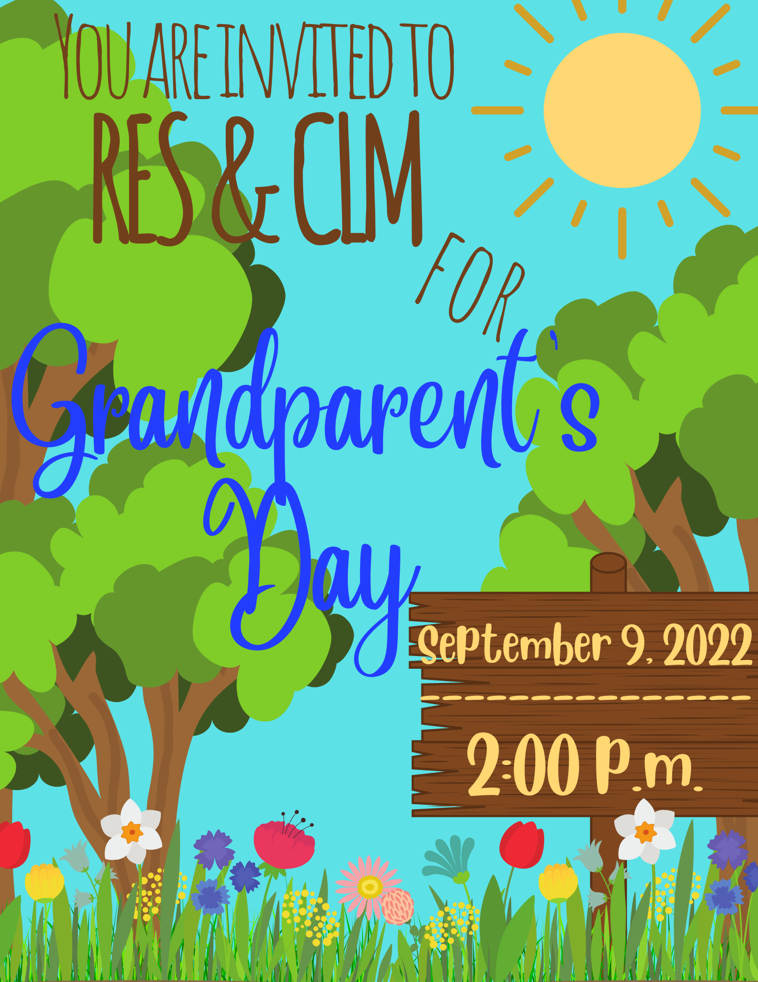 Grandparent's Day Flyer