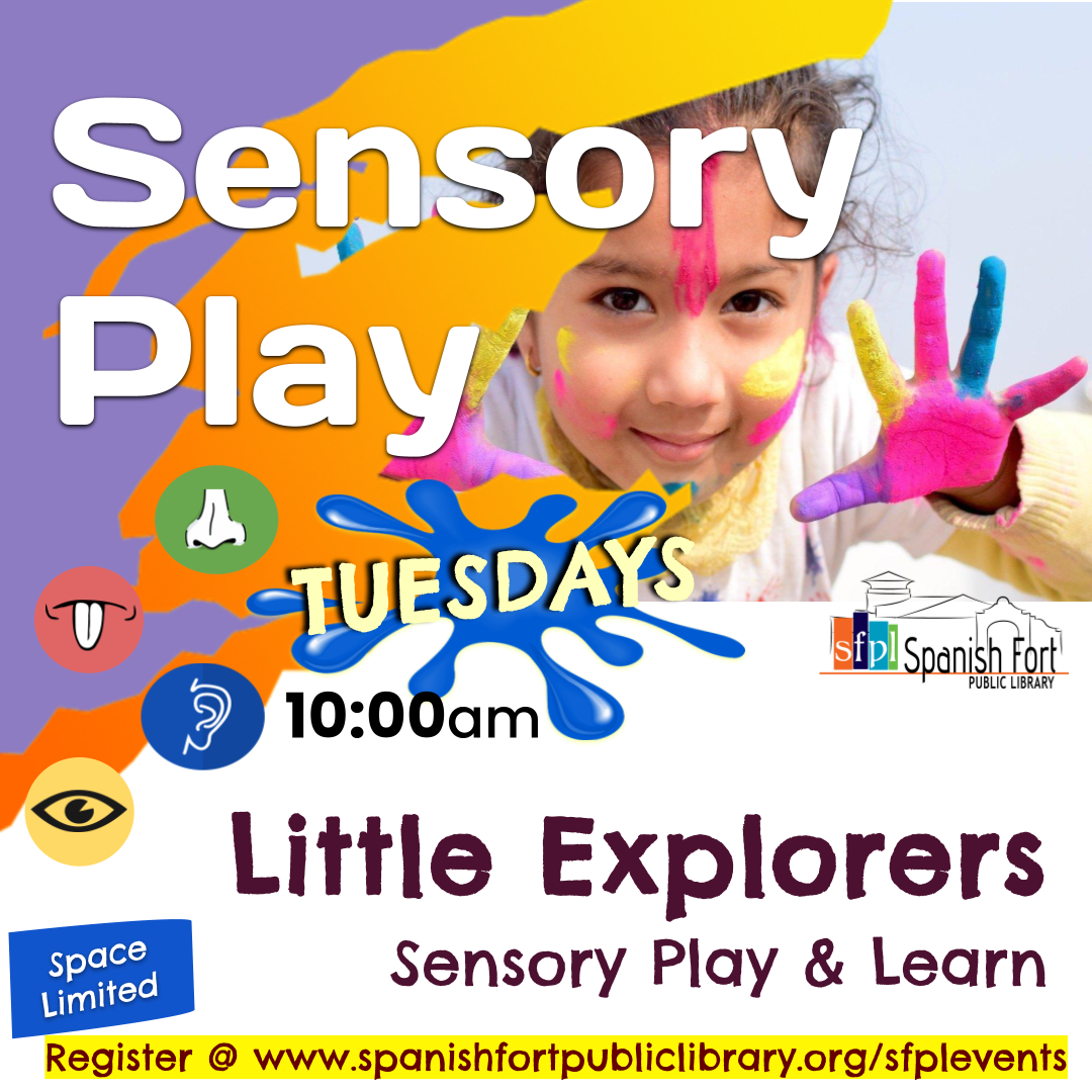 Sensory Explorers Program. Registration Only. Details in Calendar