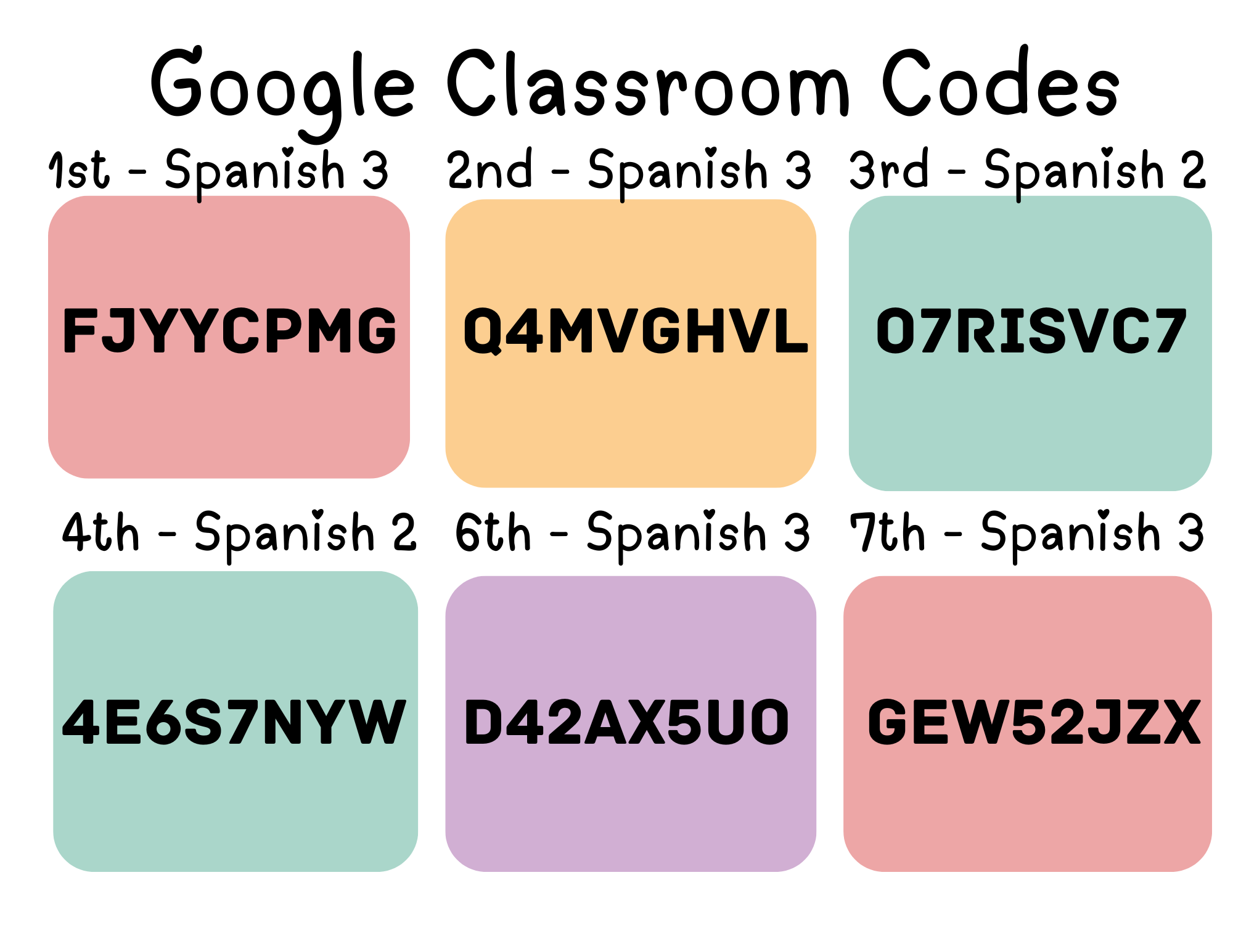 Google Classroom Codes Google Classroom Codes