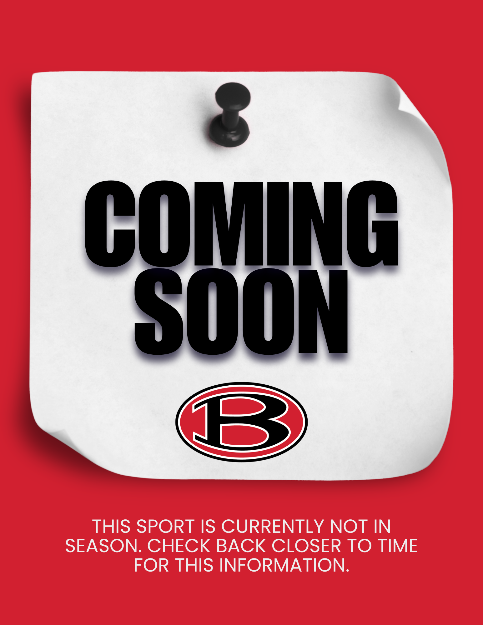 Coming soon! This information is not currently available. Check back closer to time.