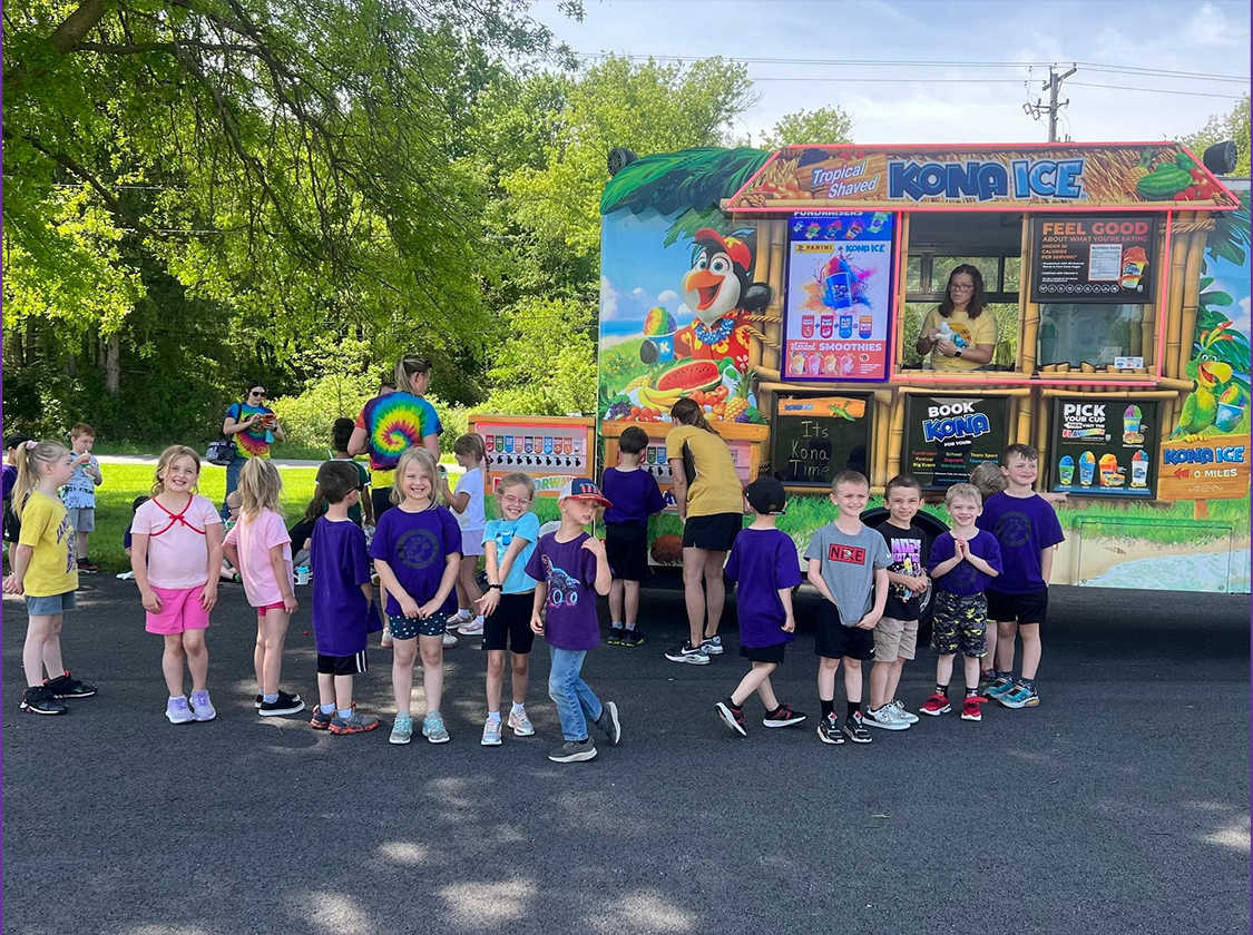 FieldDay2026 Students Lined Up for Cool Sweet Treats