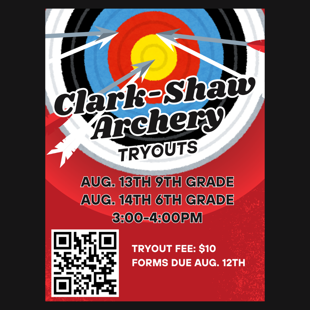 Archery Tryouts for 9th and 6th grades