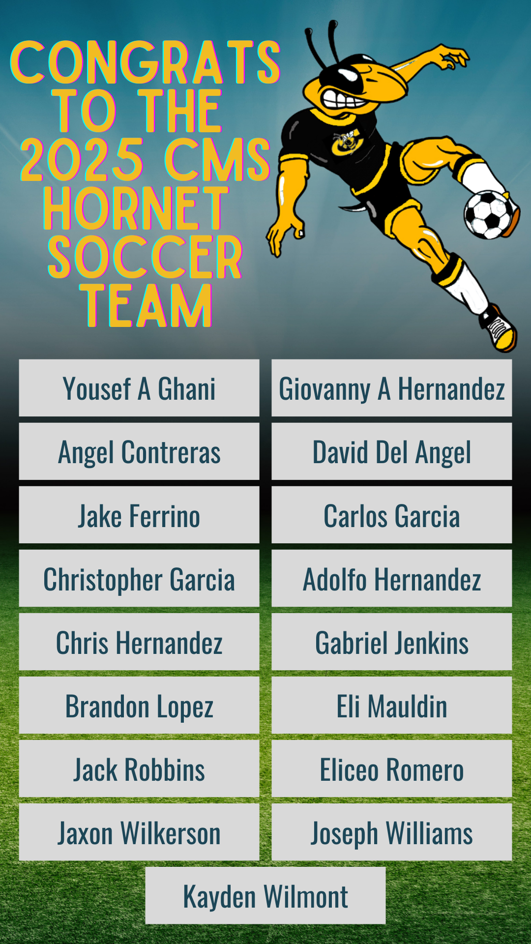 Soccer Roster