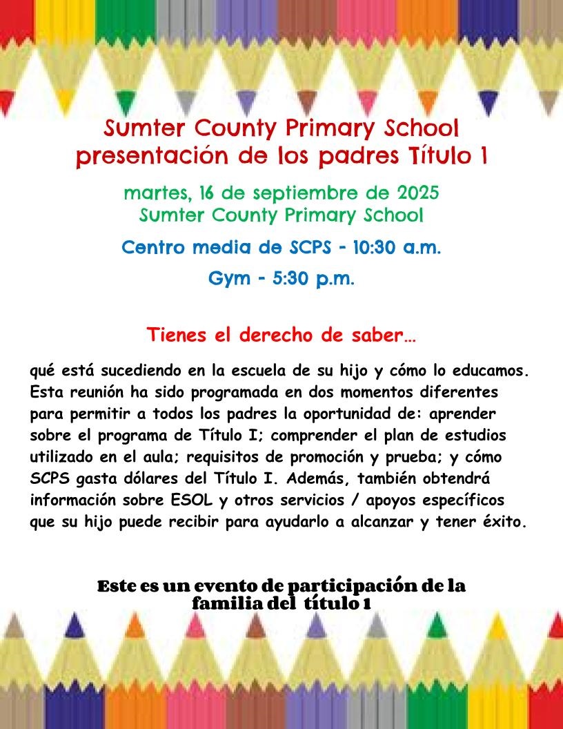 TITLE I PARENT PROGRAM