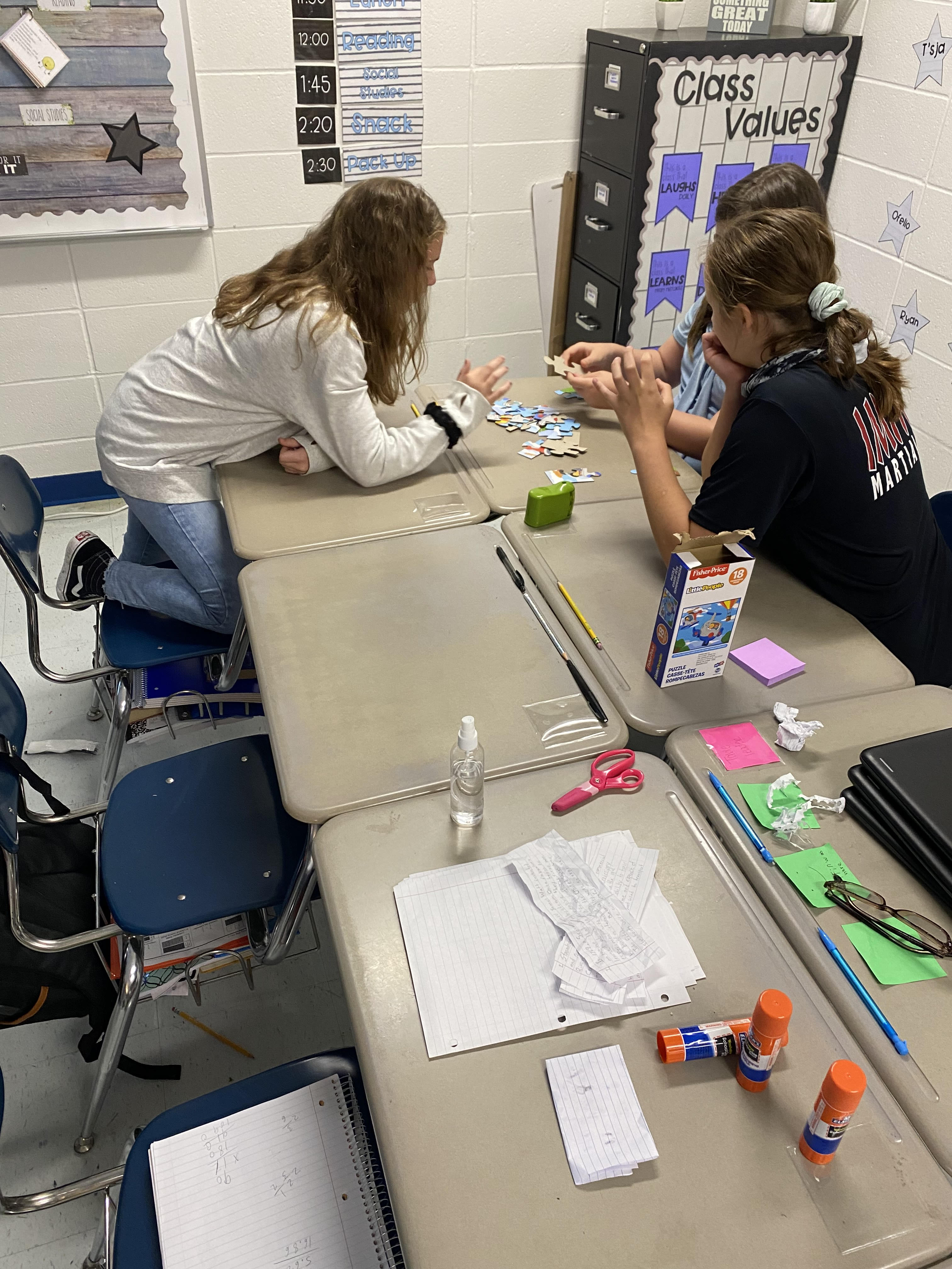 students in classroom