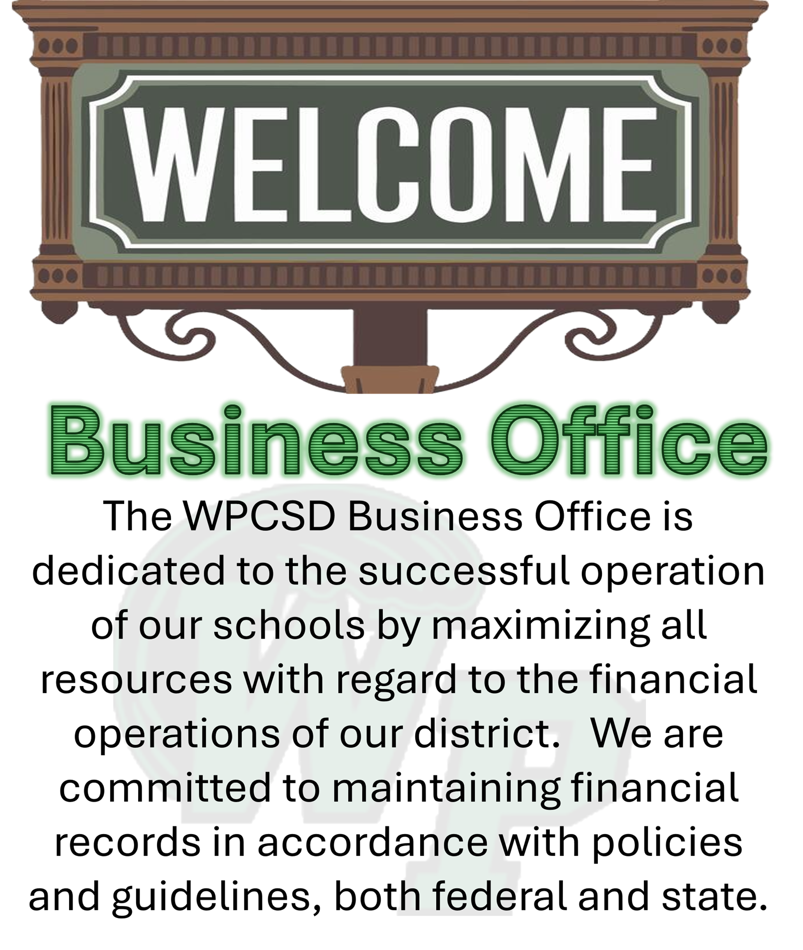 Welome Business Office