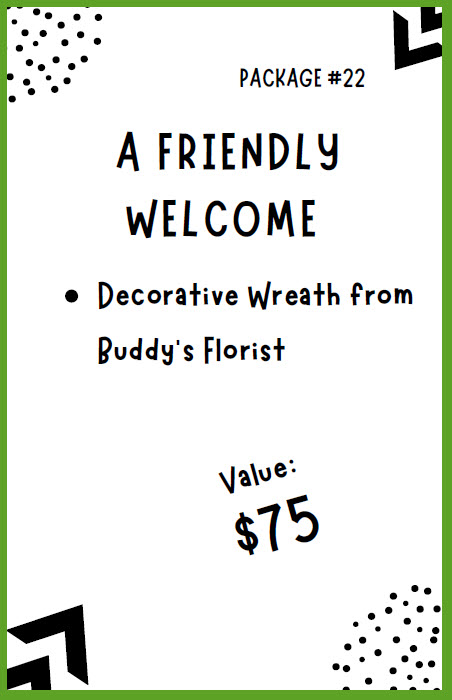 Auction Item #22:  A Friendly Welcome