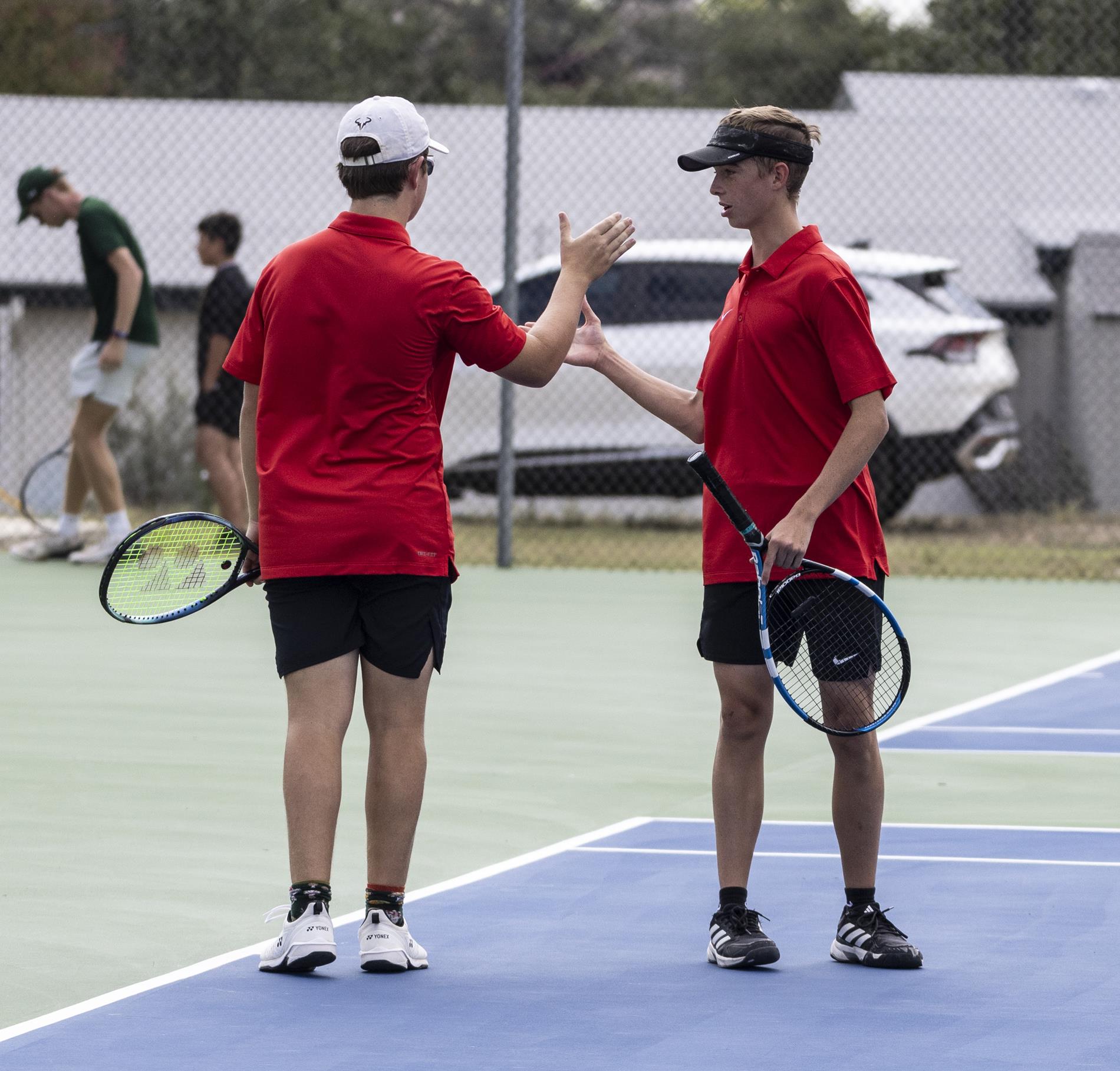 Ingram Tom Moore team tennis vs. Canyon Lake on Sept. 4, 2024