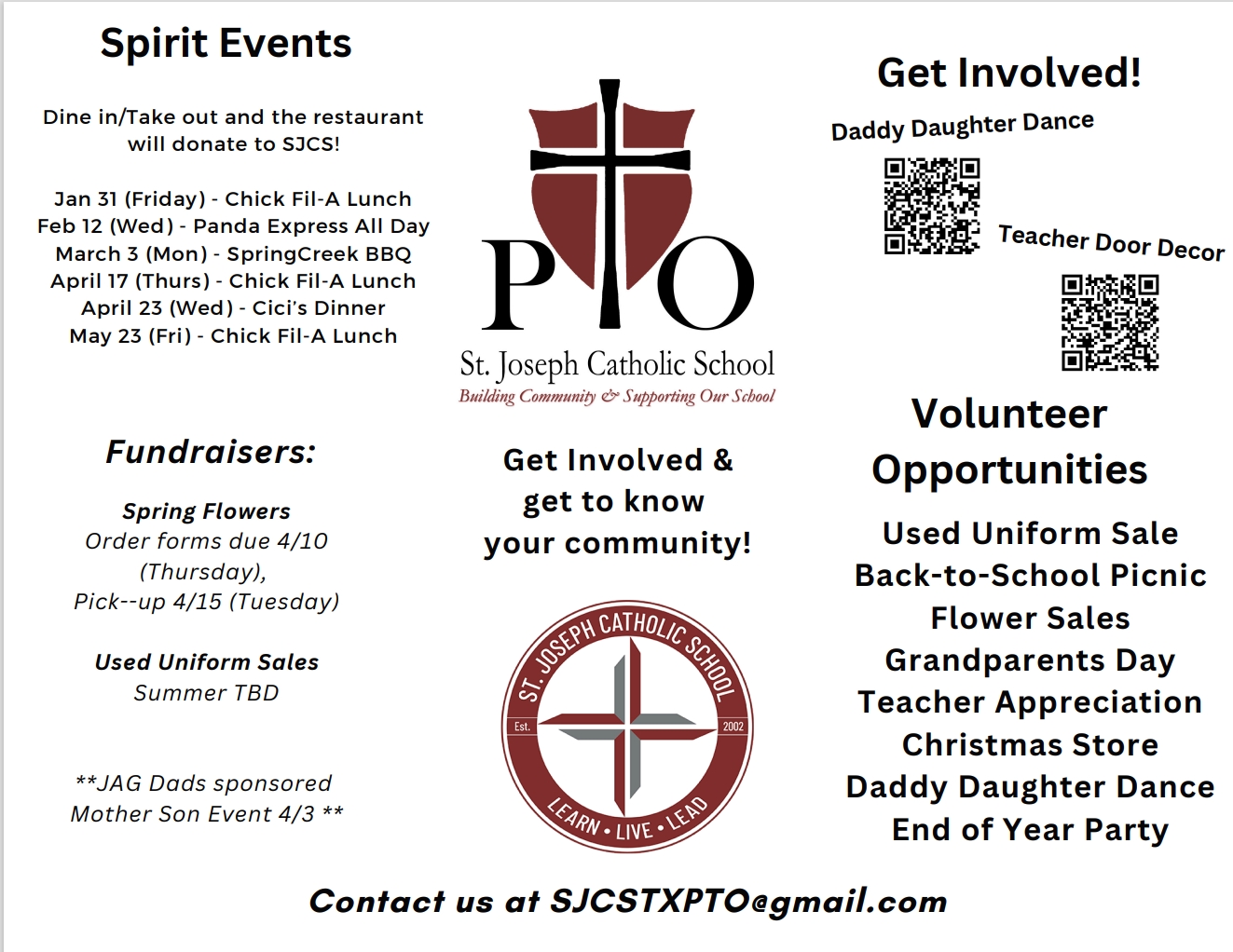 PTO Spring flyer