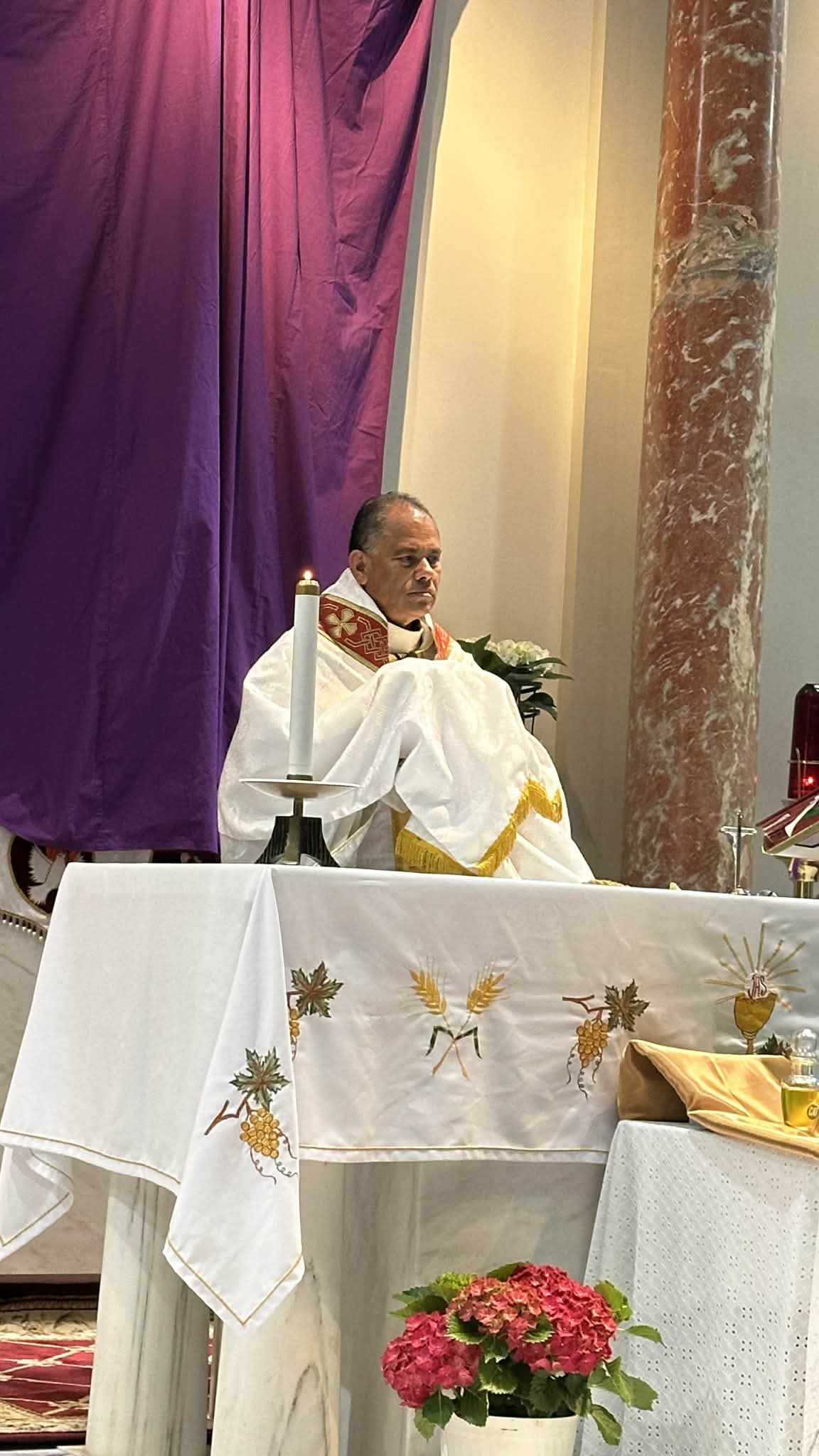 Preparing to process to the chapel