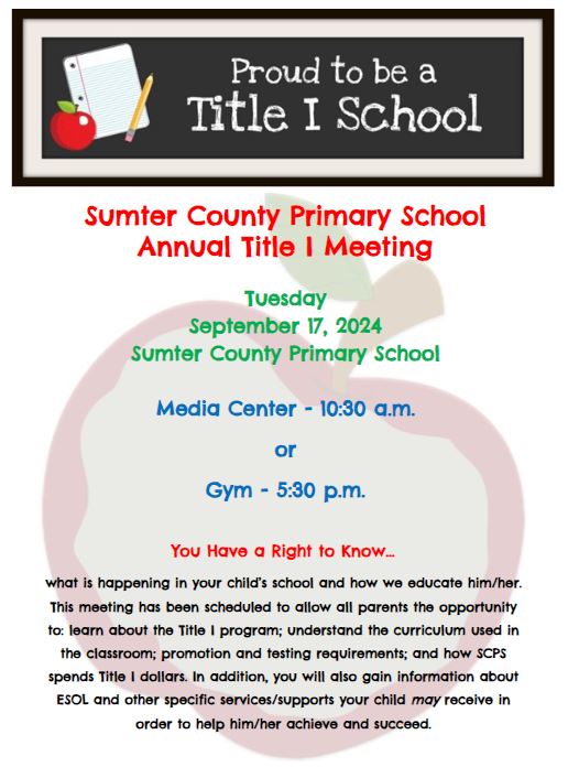 TITLE I PARENT PROGRAM