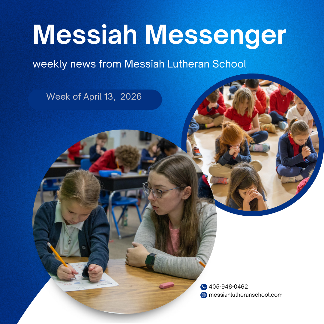Messiah Messenger for the week of April 13, 2026