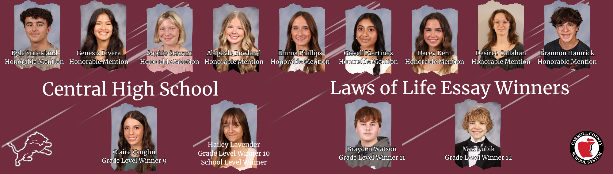 Laws of Life essay winners